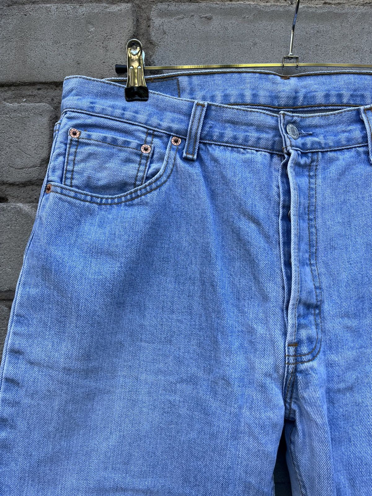 Levi's Vintage Levi’s 501 Blue Stonewashed Regular Fit Button Jeans Size US 36 / EU 52 - 3 Thumbnail