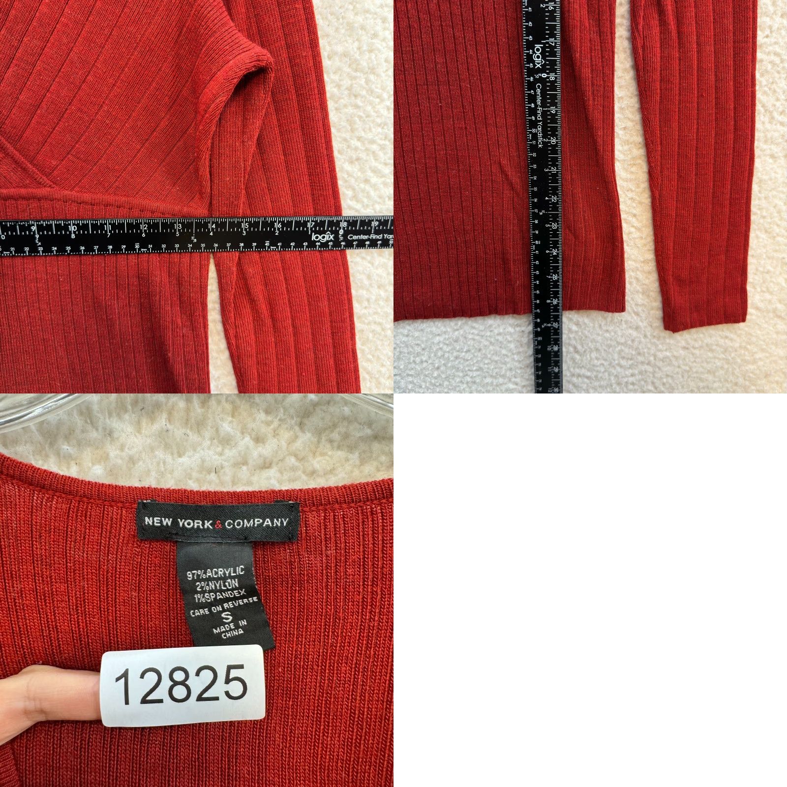 Vintage VINTAGE Y2K New York & Company Knit Shirt Red S Grunge Long Sleeve Boho Fairy Bella Swan Women's S Size S / US 4 / IT 40 - 8 Thumbnail