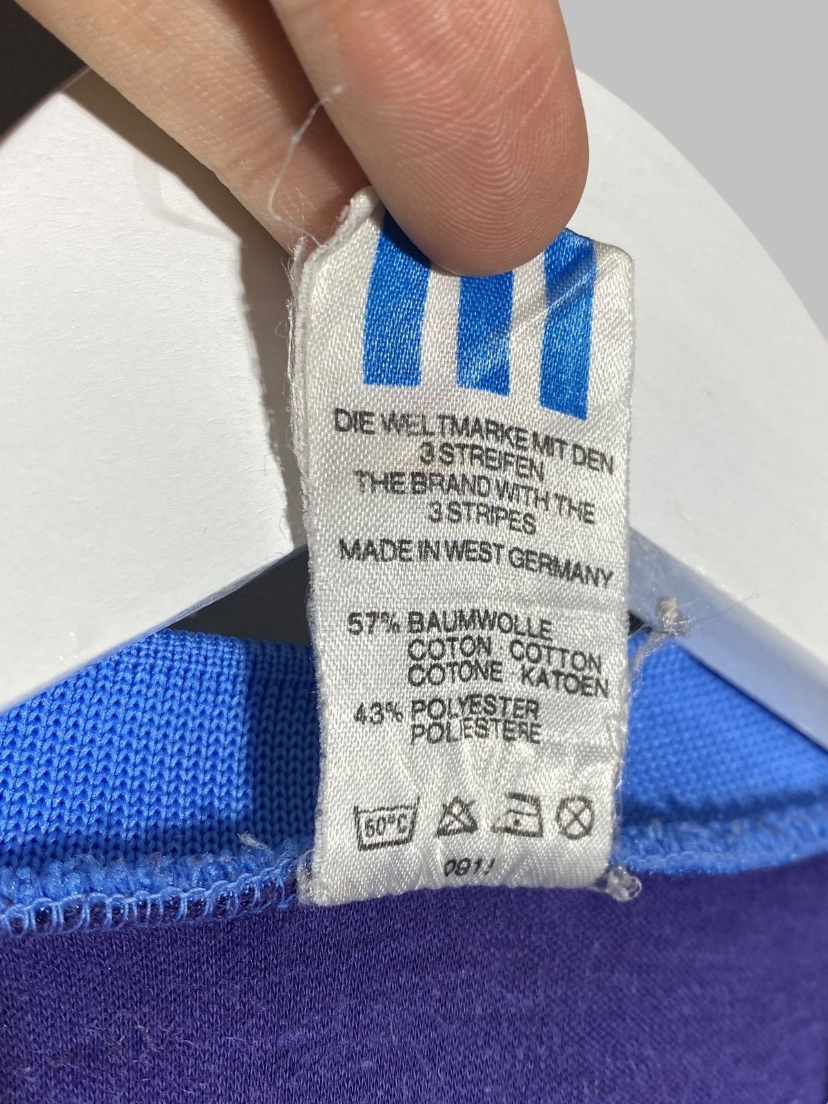 Adidas × Vintage Vintage 80s Adidas Template Made In West Germany Jersey Size US M / EU 48-50 / 2 - 24 Thumbnail