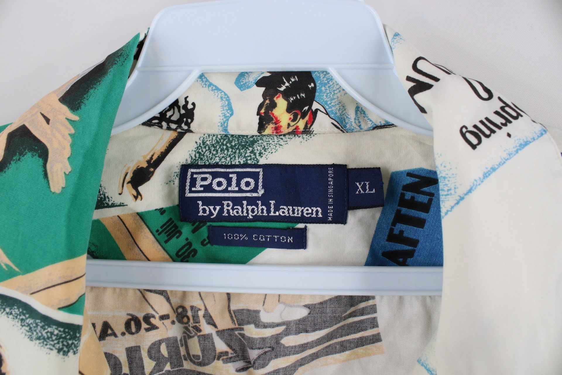 Polo Ralph Lauren Vintage 90s Ralph Lauren Series Looped Collar Button Shirt Size US XL / EU 56 / 4 - 7 Thumbnail