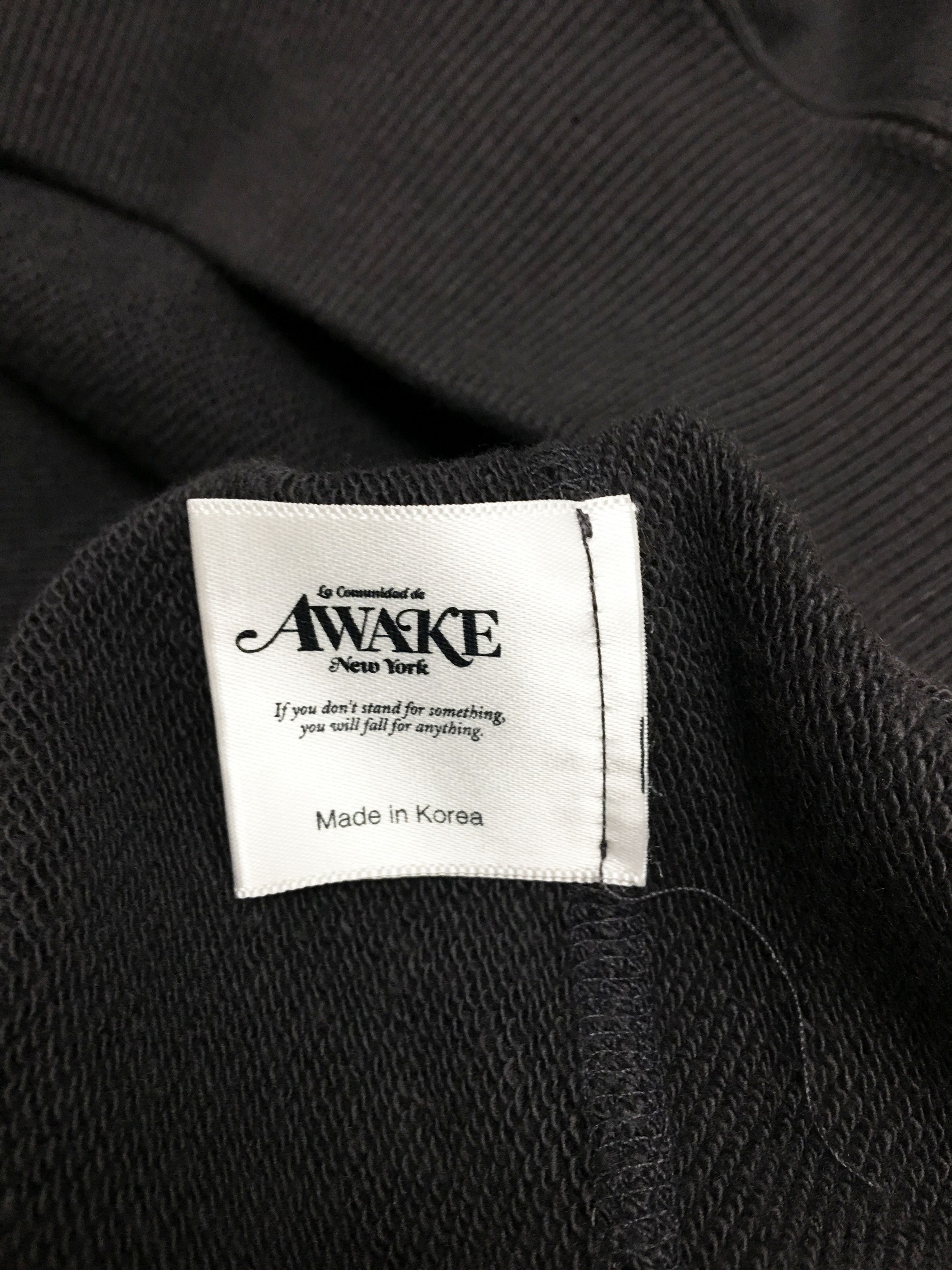 Awake NY Awake NY Script Oversized Embroidered Hoodie Charcoal Large Size US L / EU 52-54 / 3 - 9 Thumbnail