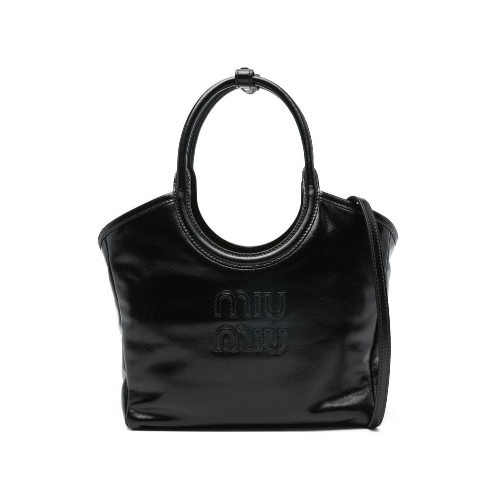Miu Miu Miu Miu BLACK Tote Bags Size ONE SIZE - 1 Thumbnail