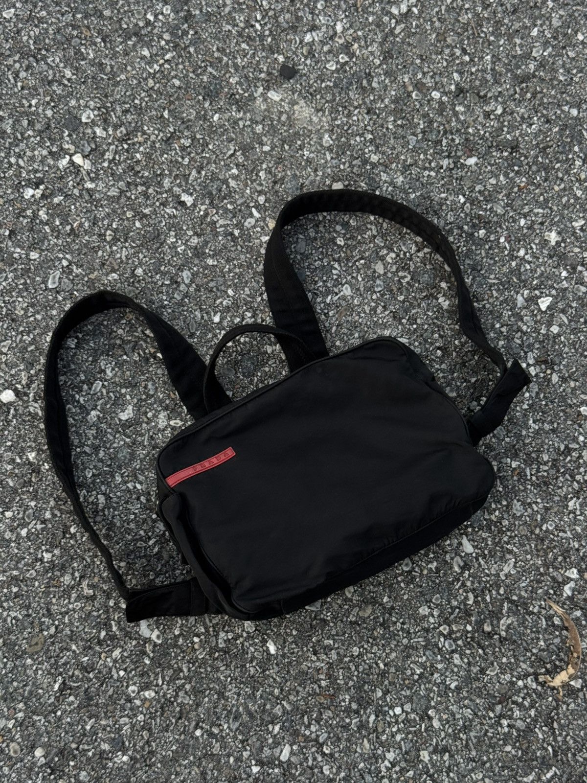 Prada PRADA 1999 GOAT FUR BACKPACK/ CHEST RIG | Grailed