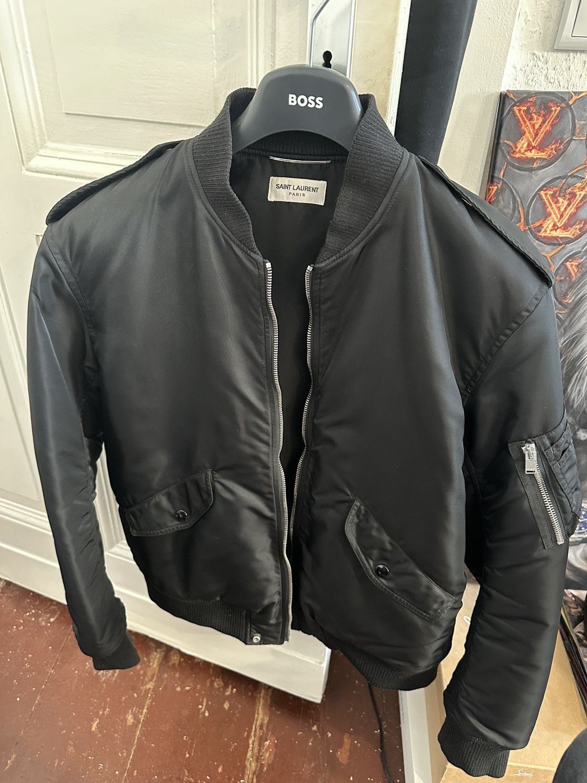 Saint Laurent Paris Saint Laurent Bomber Jacket Size US XL / EU 56 / 4 - 1 Thumbnail