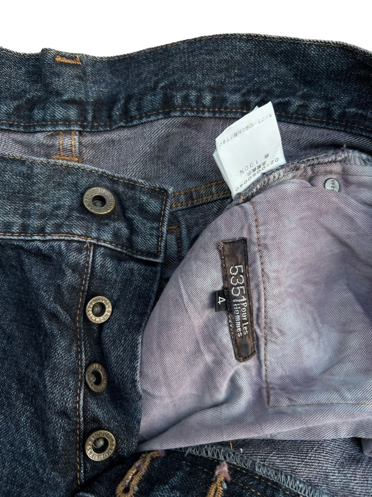 5351 Pour Les Homme Japan Flare Cargo Denim Jeans 34x31