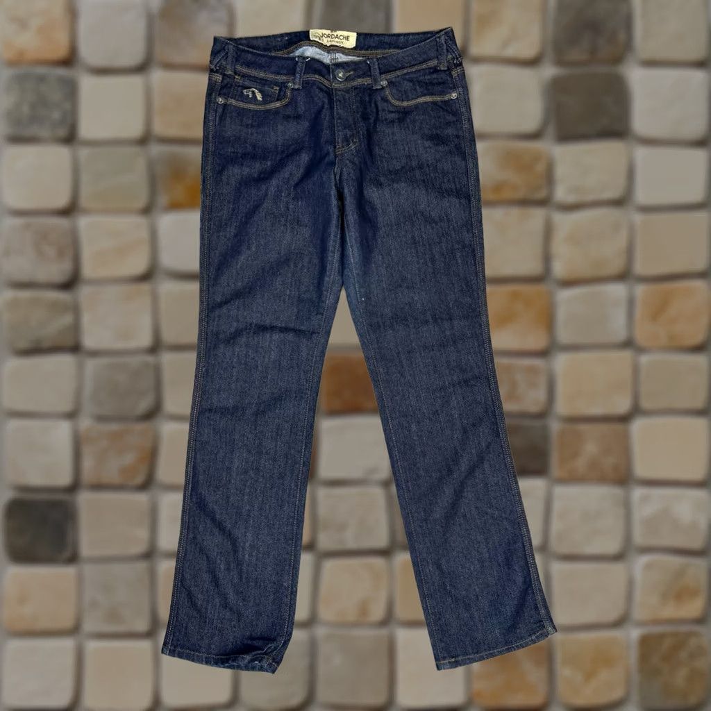 Jordache Jordache Legacy Morgan Slim Straight Jeans Women 32 Blue Denim Embellished 34x33 Size 24" / US 00 / IT 34 - 1 Thumbnail
