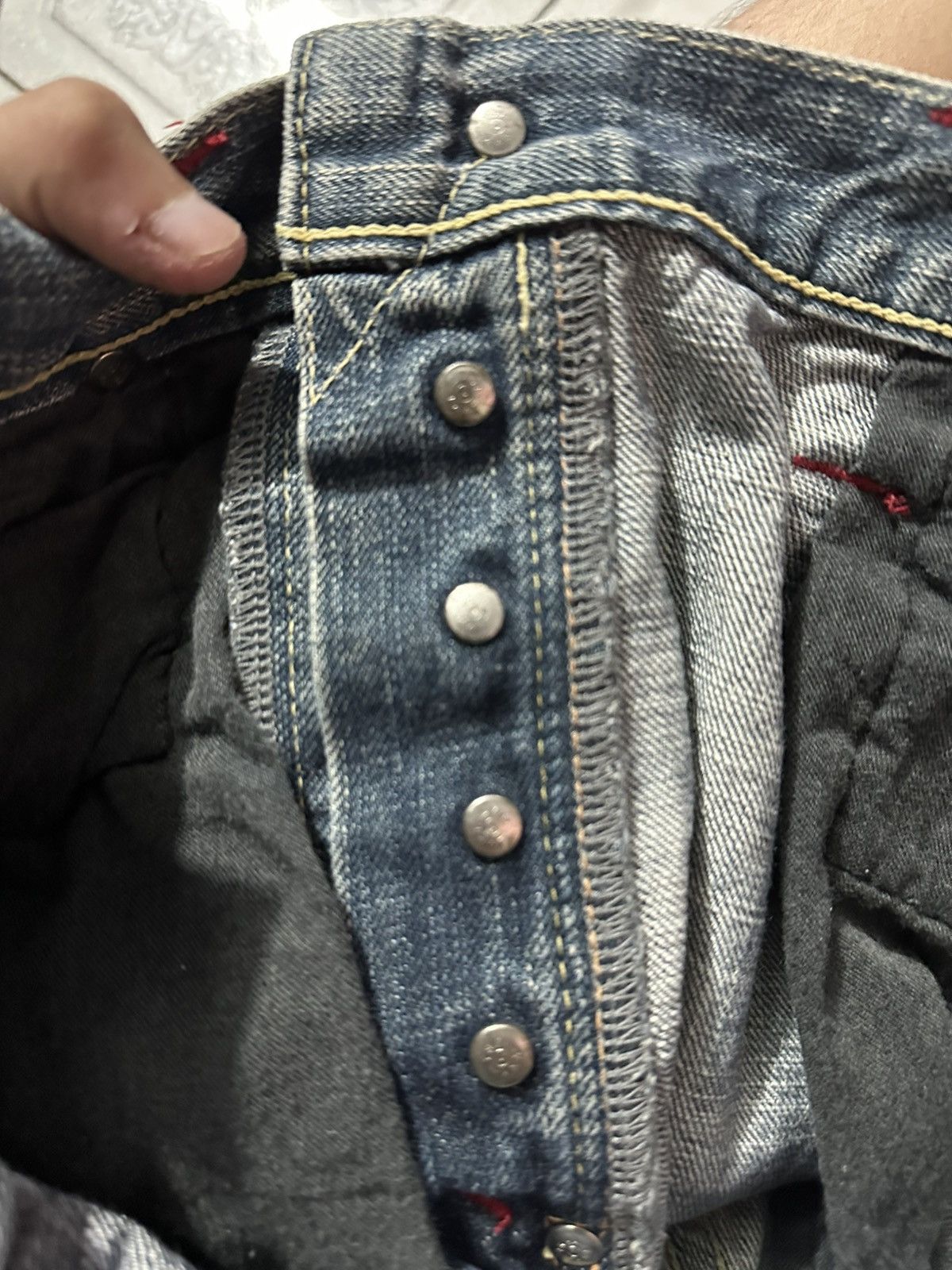 Mizra Jeans Kyoto Vintage 2005s Mizra Jeans Kyoto - Classic straing-leg fit. Size US 34 / EU 50 - 17 Thumbnail