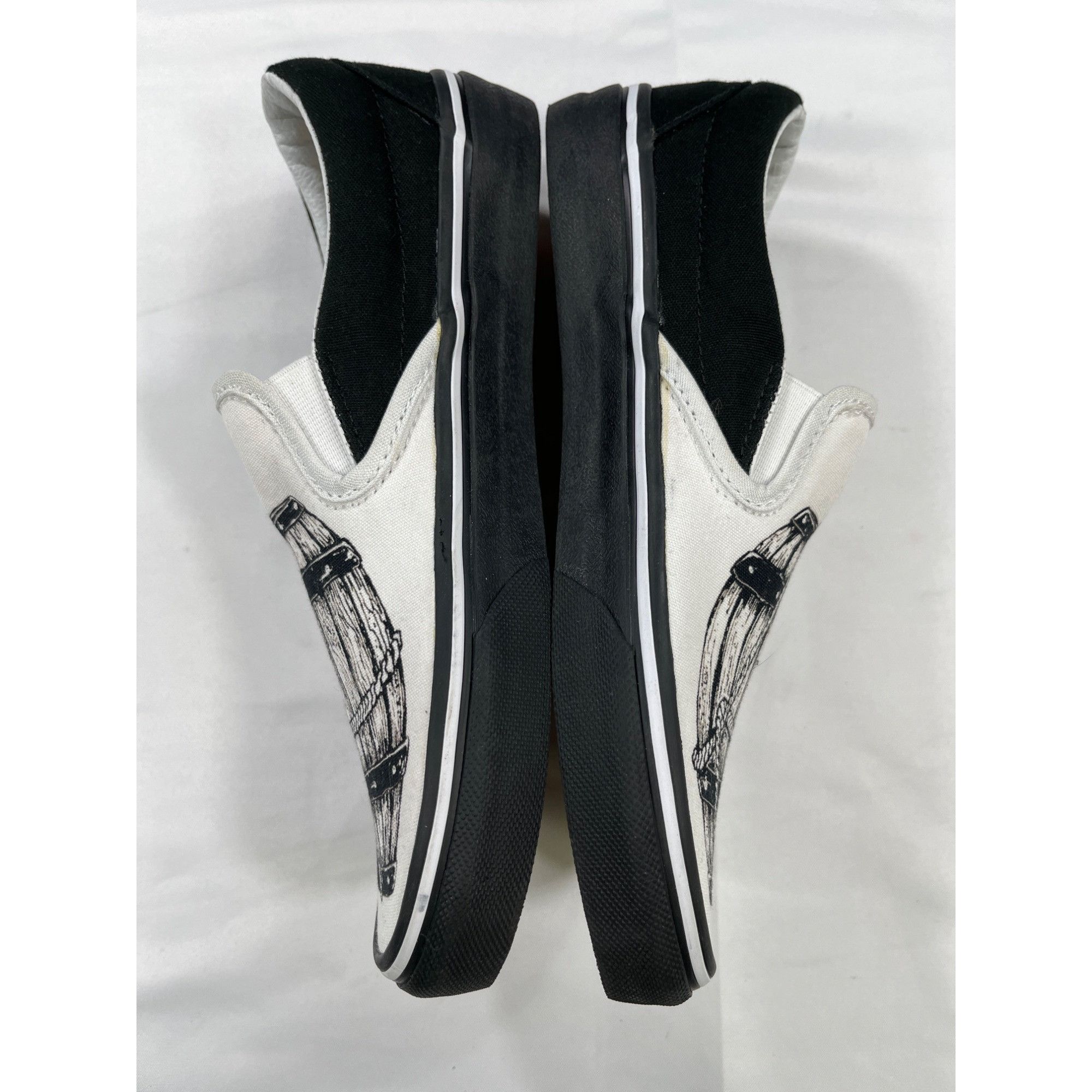 Vans Vans Slip On Shoes Barrel Print SKU 7511 Size 7.5 Size US 7.5 / IT 37.5 - 2 Thumbnail