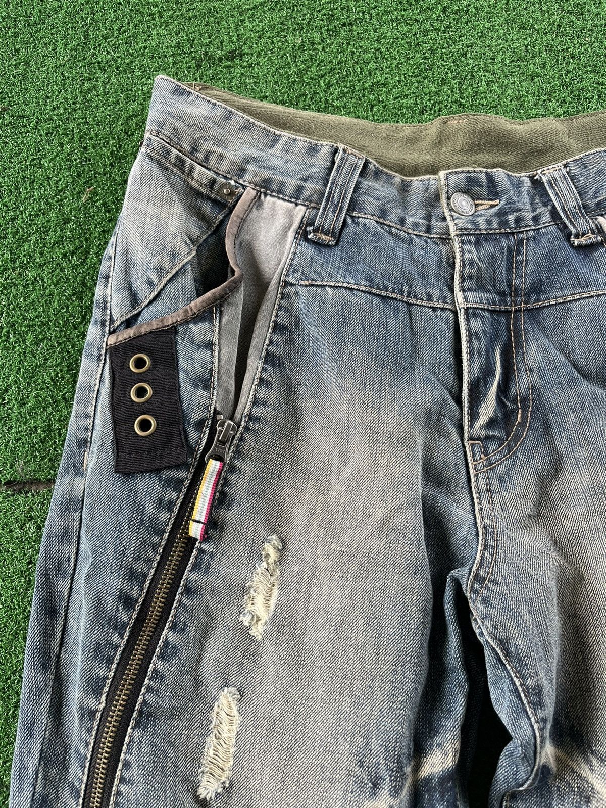 Japanese Brand × PPFM 🔥RARE PPFM Mad Punk Distressed Denime Jeans 🇯🇵 Size US 32 / EU 48 - 5 Thumbnail