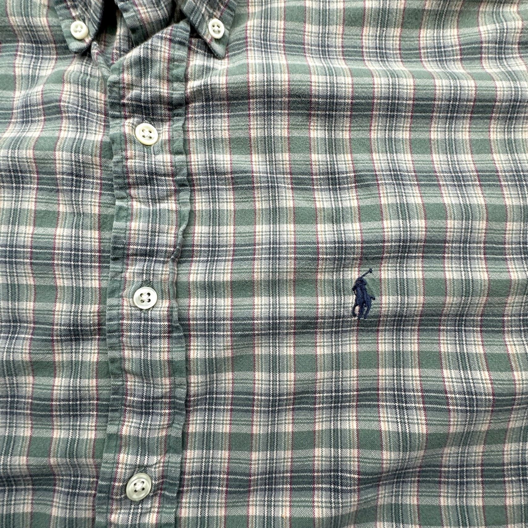 Ralph Lauren Ralph Lauren Blake Button Down Shirt Mens XL Long Sleeve Plaid Green Pony Size US XL / EU 56 / 4 - 7 Thumbnail