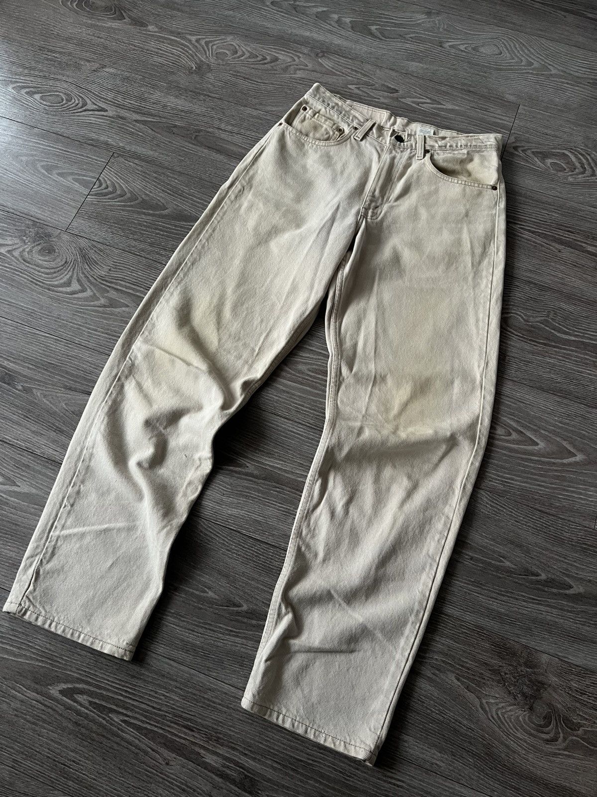 Levi's × Vintage ‼️Levis Vintage White Denim Made In USA 550 Relaxed Fit Jeans Size US 32 / EU 48 - 12 Thumbnail