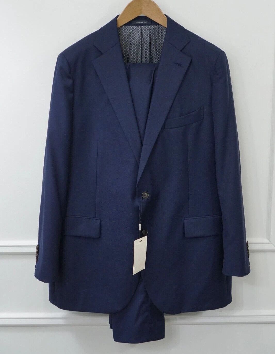Suitsupply Men Suitsupply Suit Navy La Spalla Wool Vitale Barberis US48 Size 48R - 1 Thumbnail
