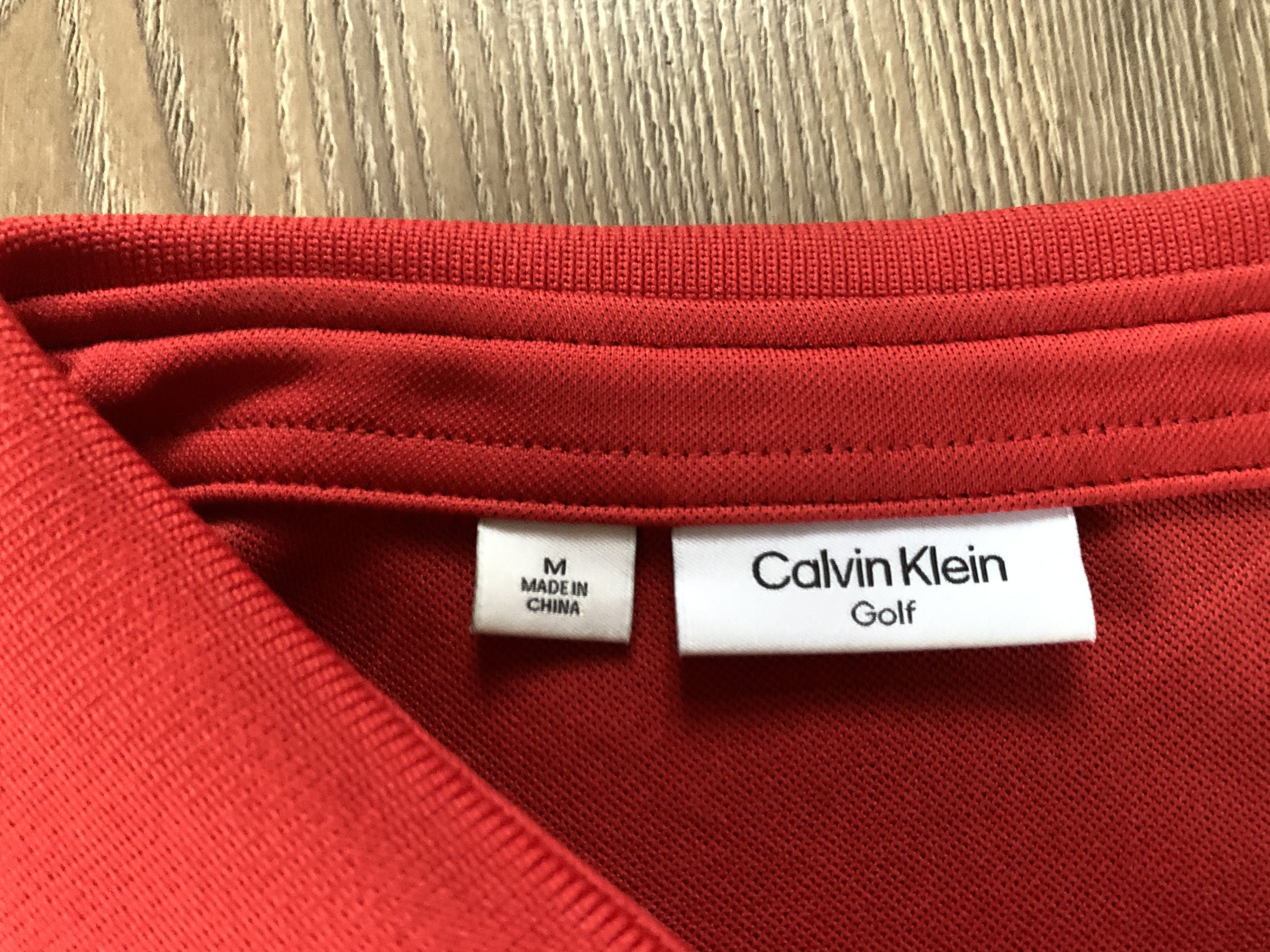 Calvin Klein × Vintage Calvin Klein Golf Red Polo T Shirt Size US M / EU 48-50 / 2 - 6 Thumbnail