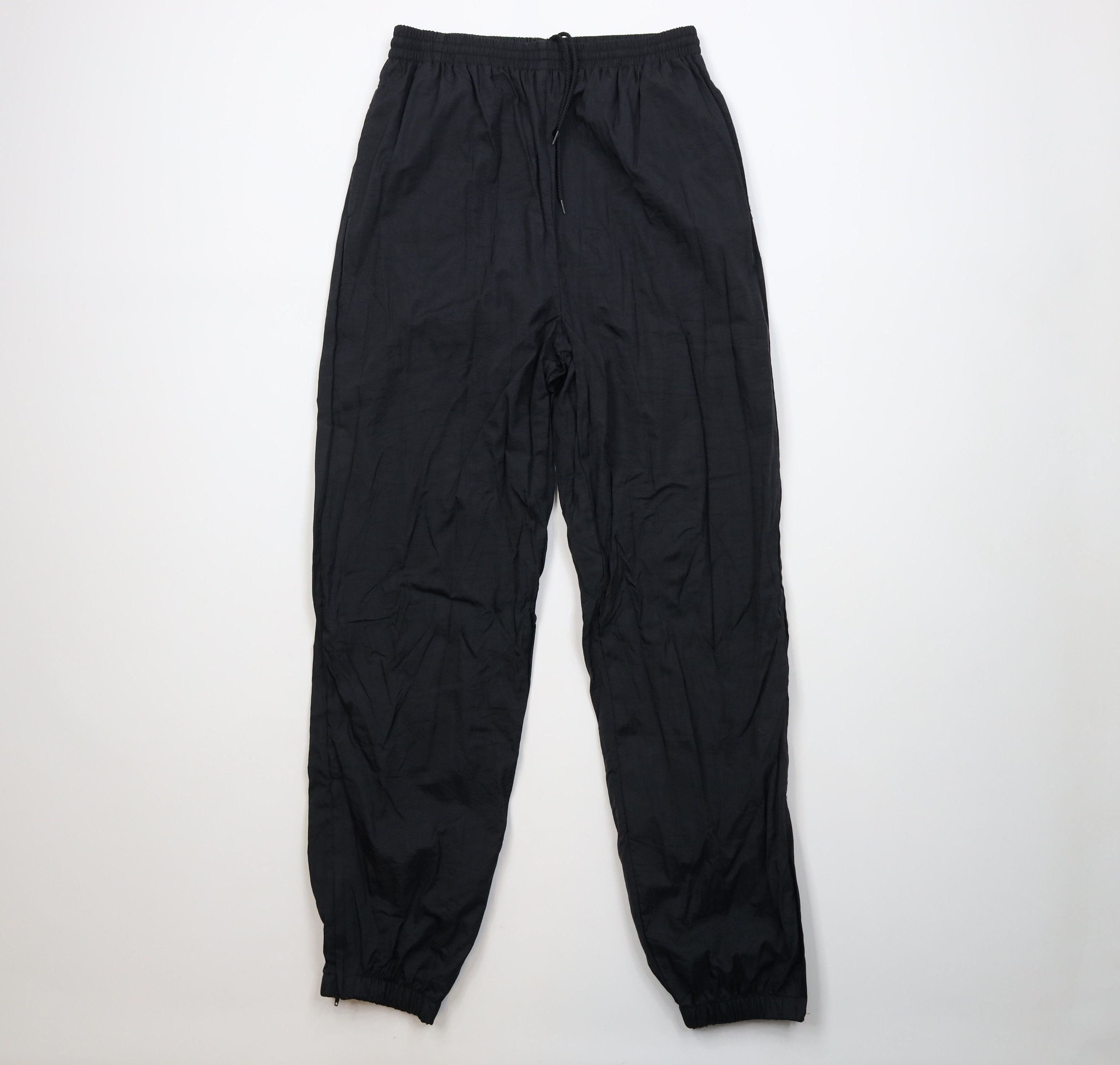 Vintage Vintage 90s Streetwear Lined Windbreaker Joggers Pants Black Size US 34 / EU 50 - 1 Thumbnail