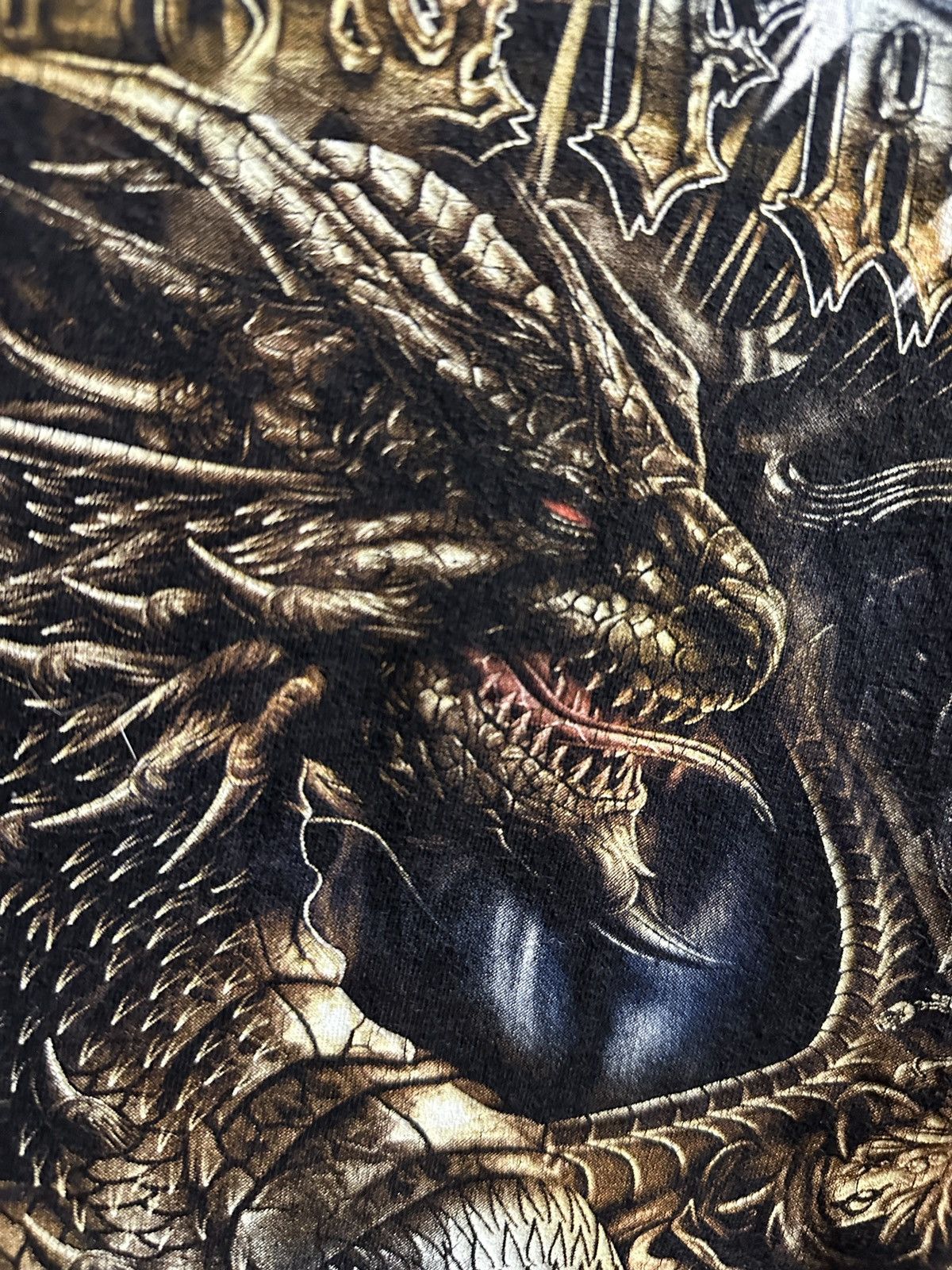 Other Rare Vintage T-Short Dragon & Motorcycle Wild Copyrighting Size US L / EU 52-54 / 3 - 5 Thumbnail