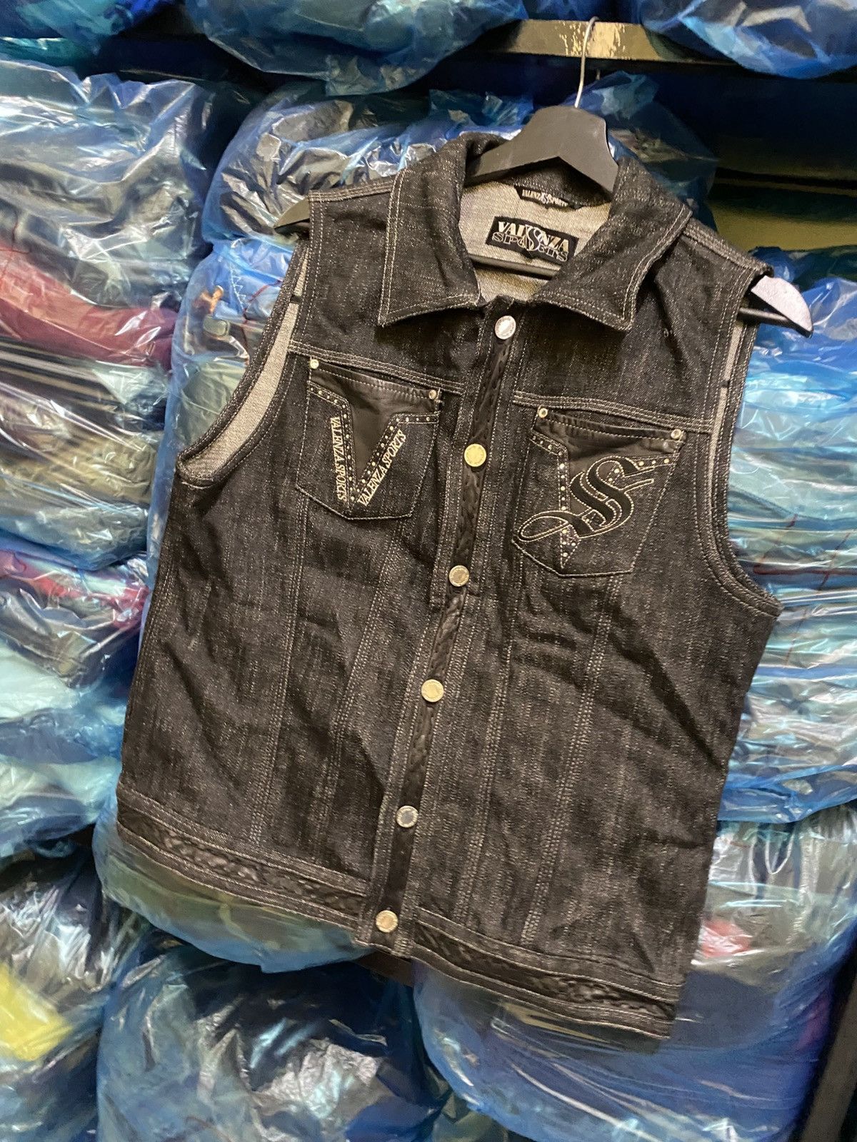 Other VINTAGE VALENZA SPORTS DENIM VEST JACKET Size US S / EU 44-46 / 1 - 2 Thumbnail
