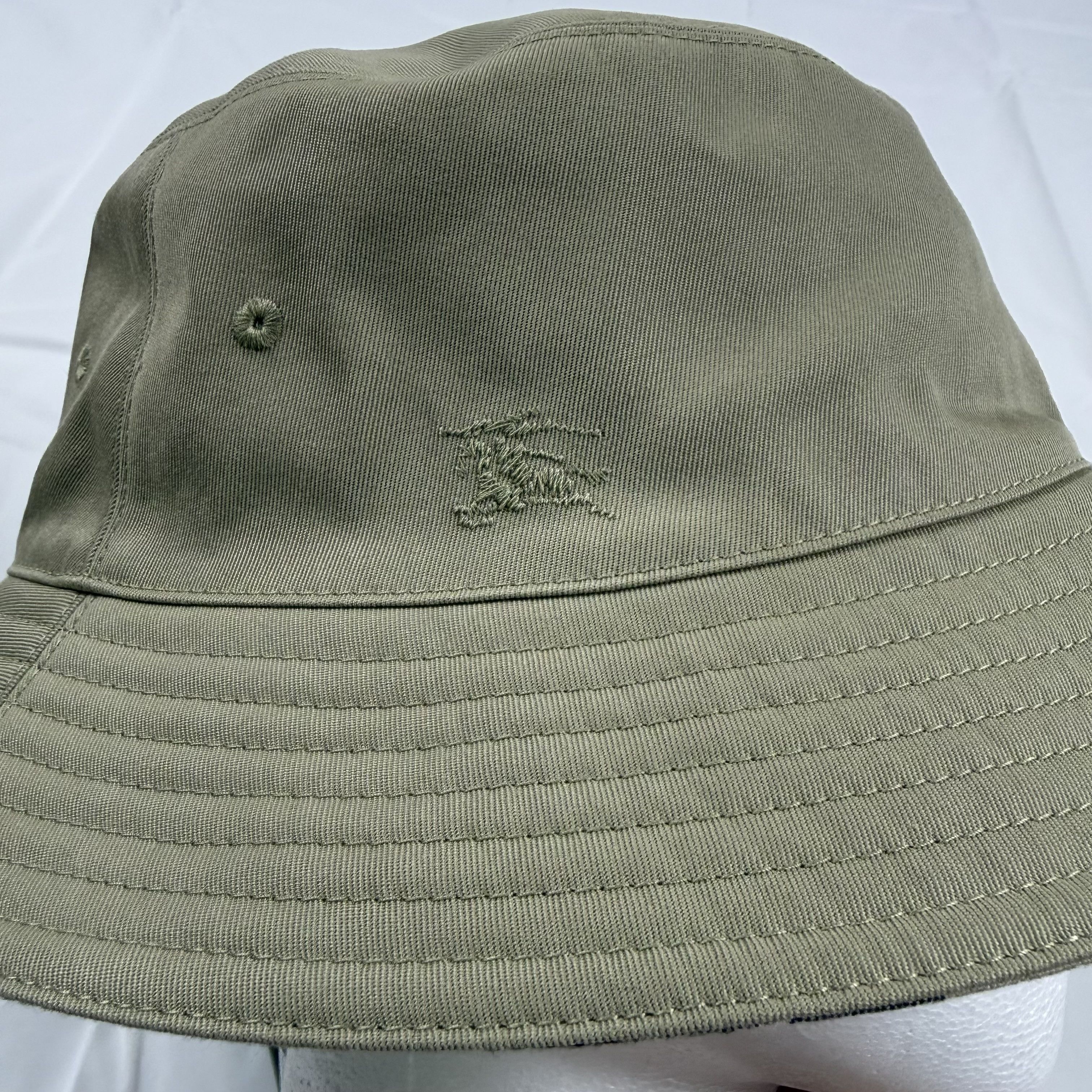 Burberry Burberry Reversible Bucket Hat Hunter Green Logo XL Size ONE SIZE - 5 Thumbnail