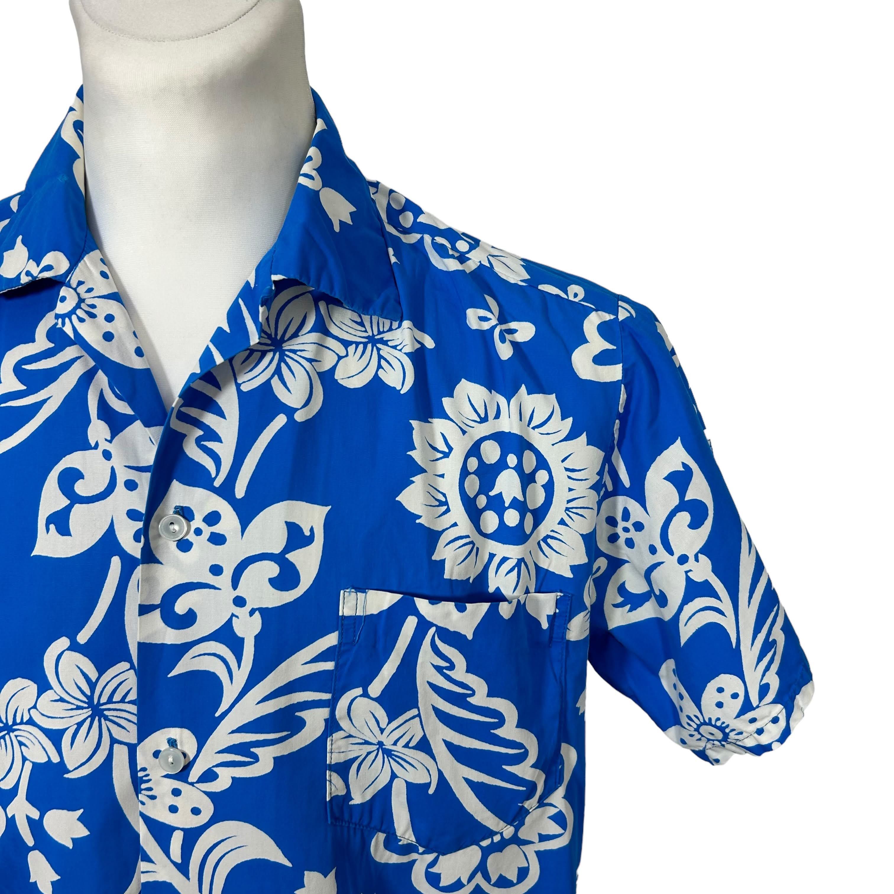 Other Lauhala Black White Floral Hawaiian Shirt Hawaii Cotton XL Size US XL / EU 56 / 4 - 3 Thumbnail