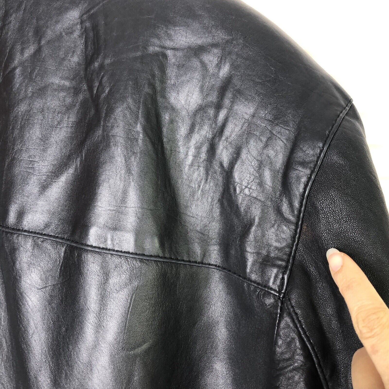 Other Se-ka Men Black Soft Lamb Leather Jacket Size XL Full zip Size US XL / EU 56 / 4 - 10 Thumbnail