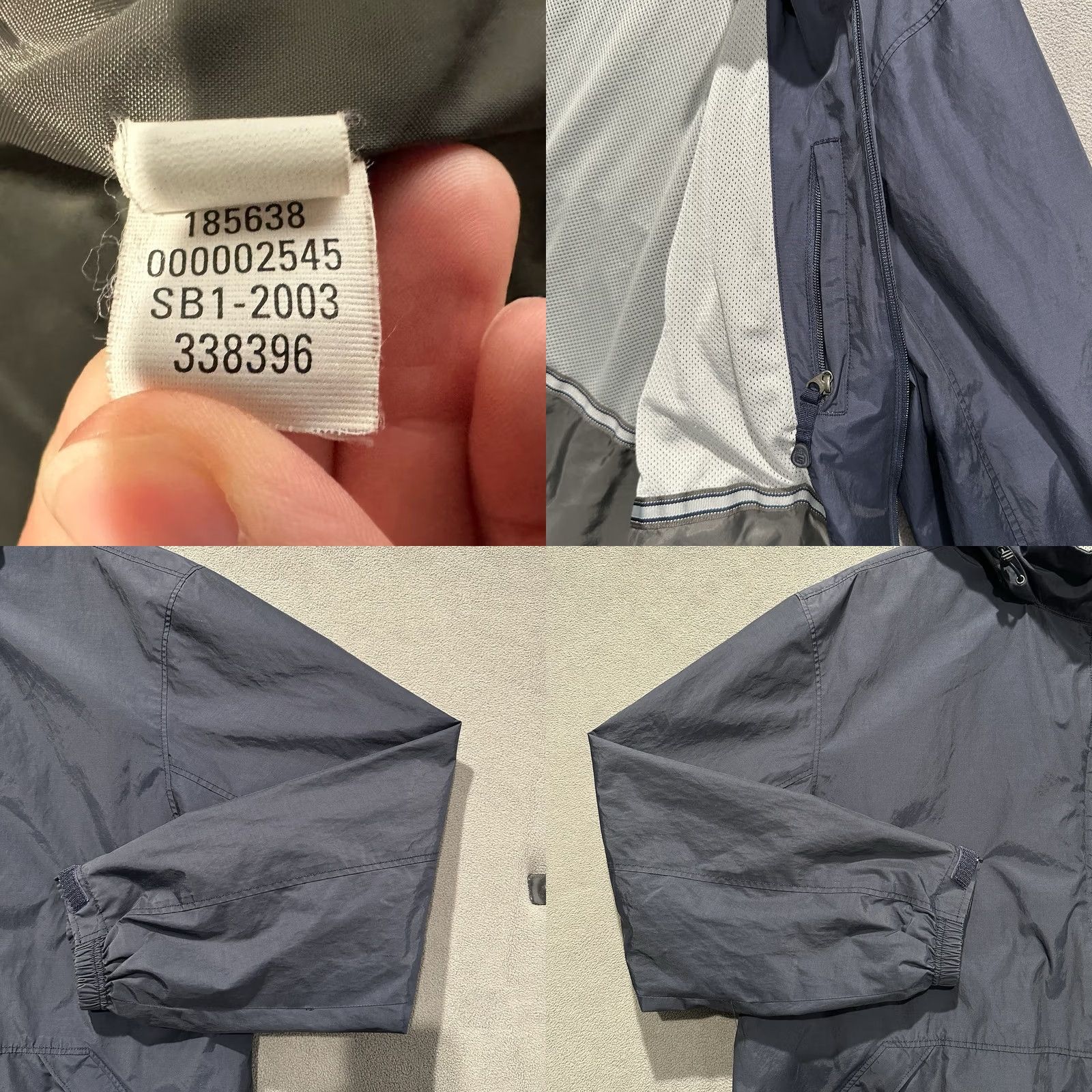 Gap VINTAGE Gap Jacket Mens XL Blue Windbreaker Hooded Full Zip Lined Nylon Softshell 90s GUC Size US XL / EU 56 / 4 - 8 Thumbnail
