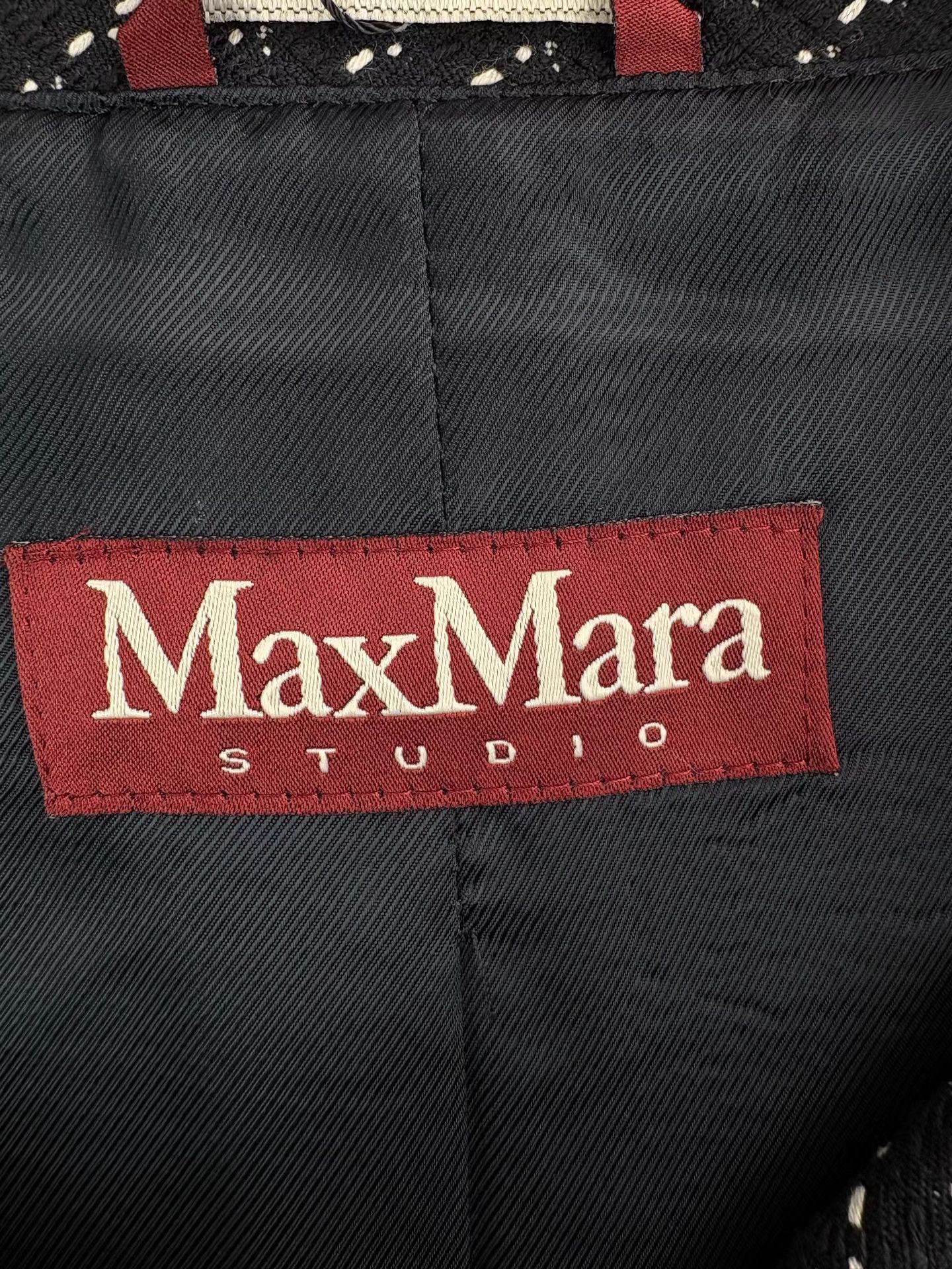 Max Mara MAXMARA Black Striped Blazer Size XXS / US 00 / IT 34 - 4 Thumbnail