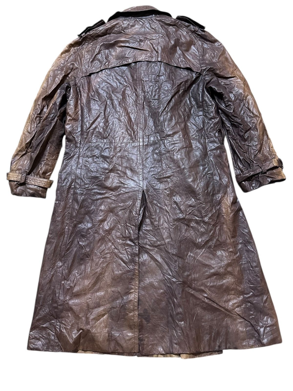 4GSELLER Vintage Japanese Brand Leather German Style trenchcoat Size XL / US 12-14 / IT 48-50 - 10 Thumbnail