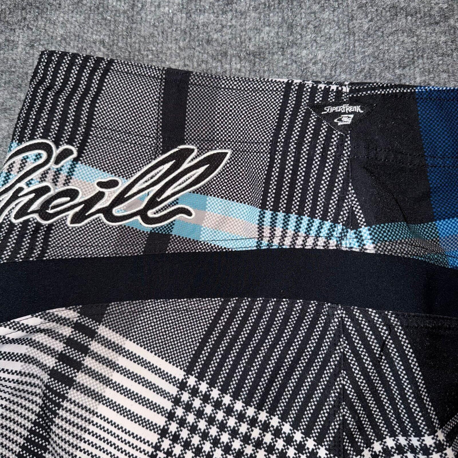 O'Neill O’Neill Superfreak Plaid Logo Board Shorts Surf Mens MD 33 Size US 32 / EU 48 - 6 Thumbnail