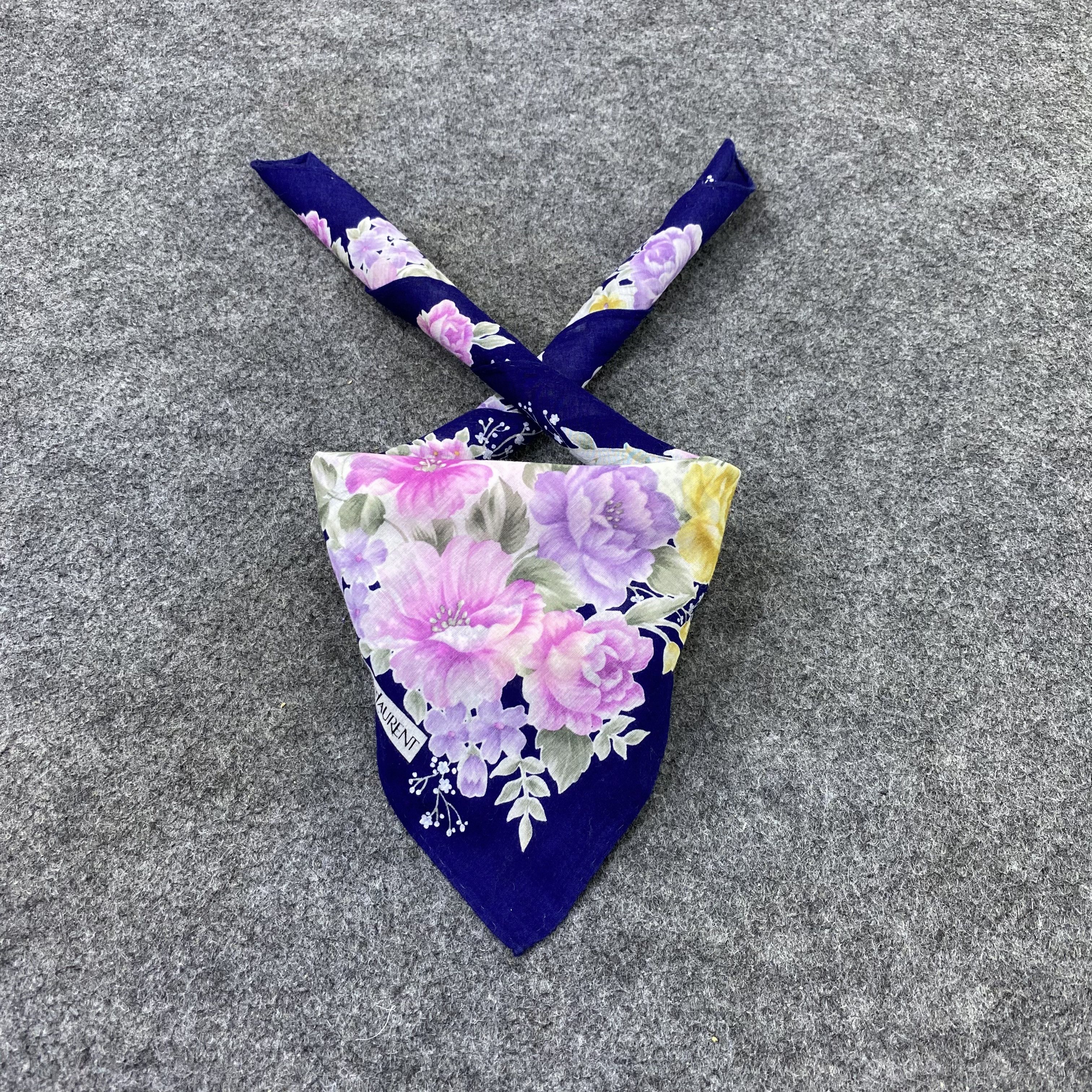 Yves Saint Laurent Yves Saint Laurent Handkerchief Neckerchief Bandana-B2030 Size ONE SIZE - 2 Thumbnail