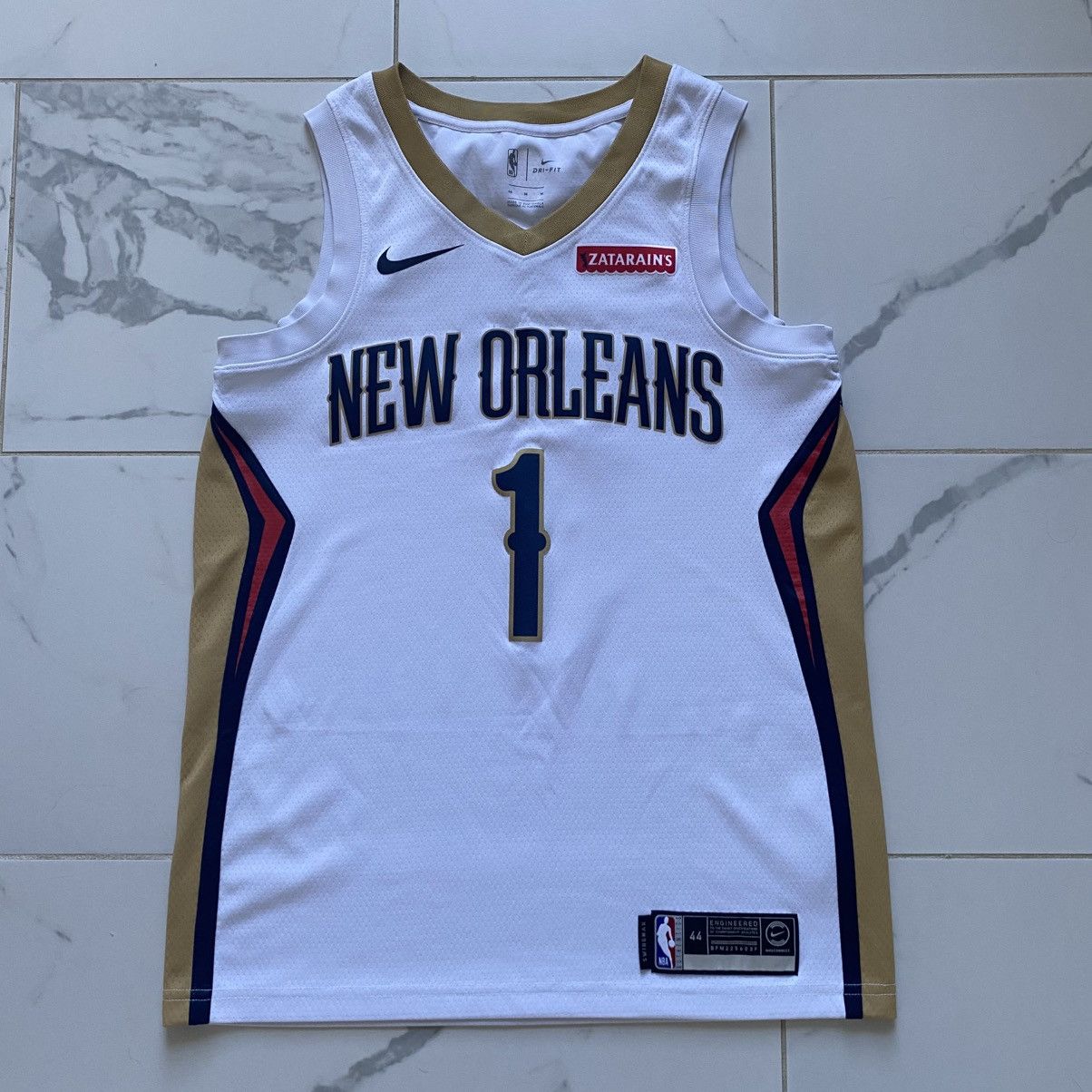 Nike New Orleans Pelicans Zion Williamson #1 Nike Swingman Jersey Size US L / EU 52-54 / 3 - 1 Thumbnail