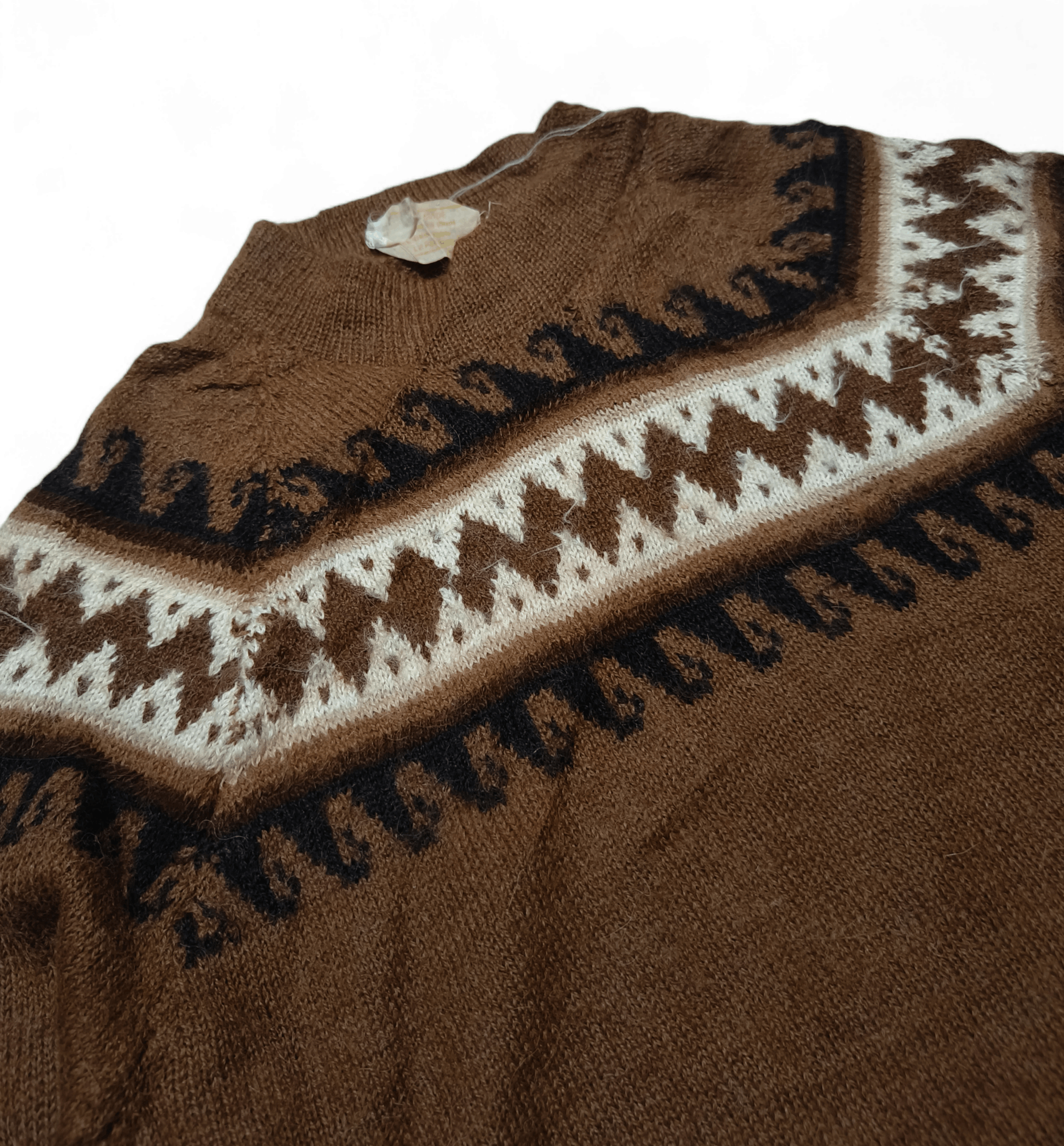 Other Vintage 40s 50s Hand Made Knit Wool Crewneck Sweater Size US M / EU 48-50 / 2 - 3 Thumbnail