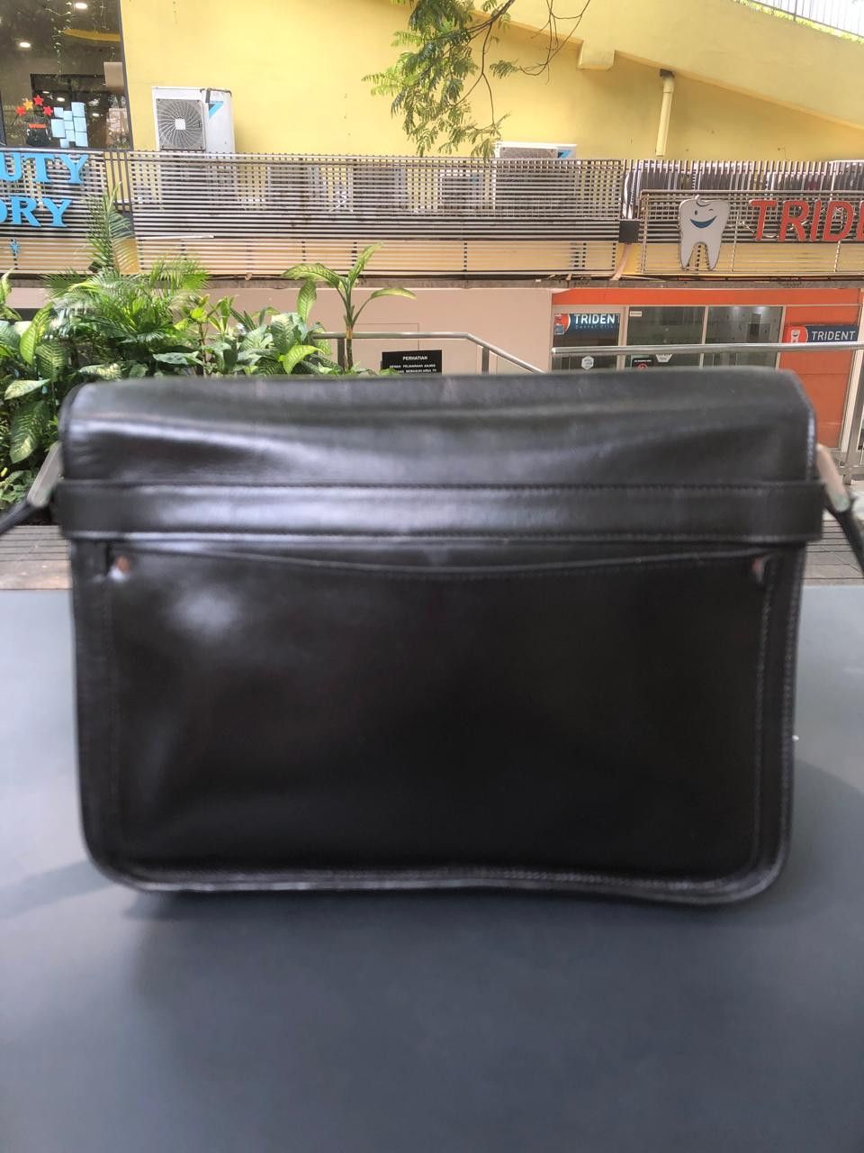Gucci Gucci Vintage GG Flap Crossbody Bag – Black Leather Trim Size ONE SIZE - 4 Thumbnail