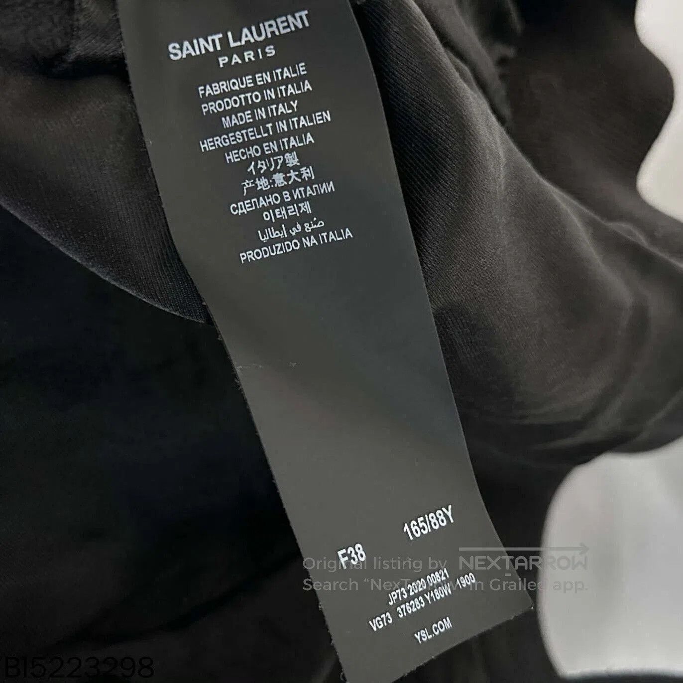 Saint Laurent Paris classic black and white baseball jersey. Size US S / EU 44-46 / 1 - 3 Thumbnail