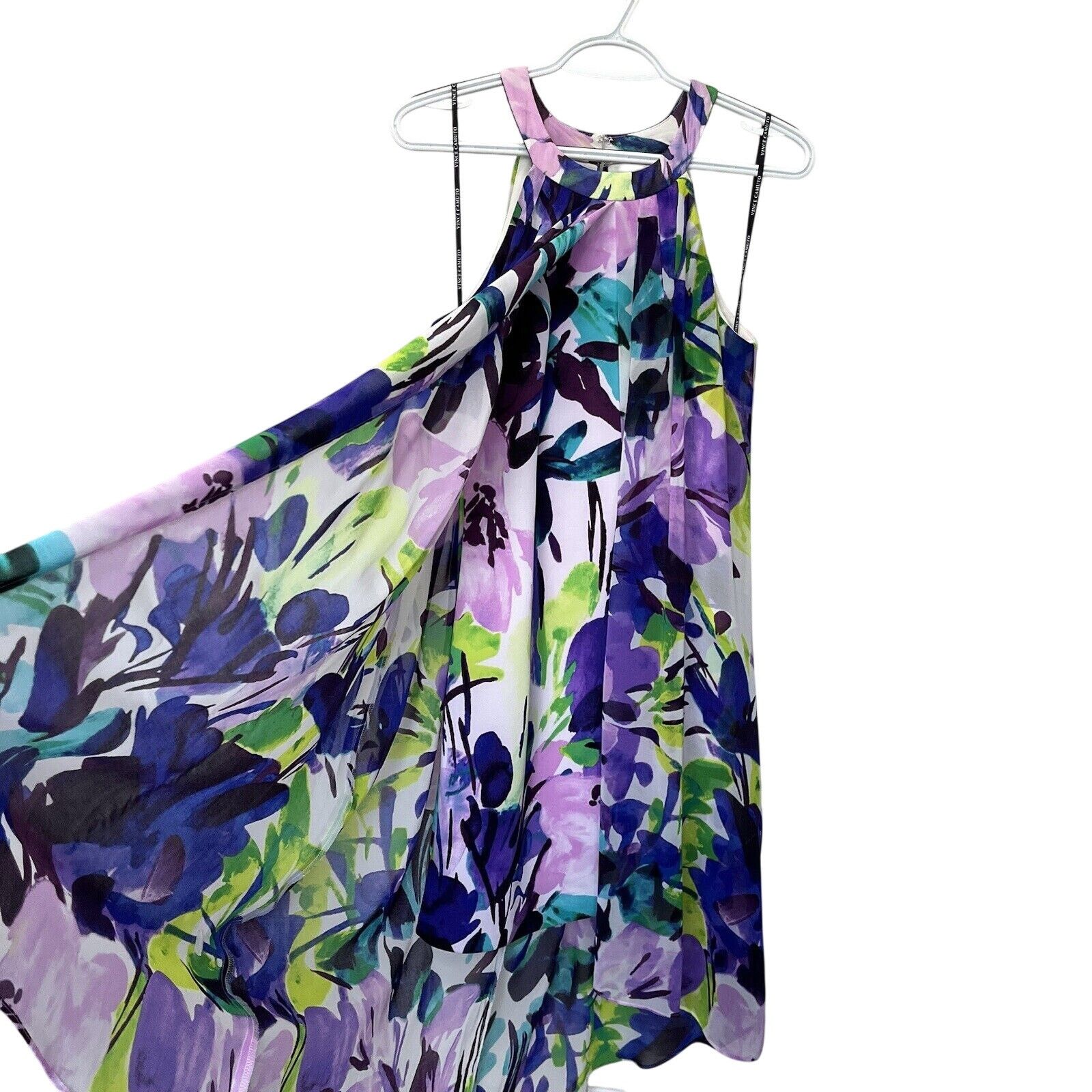 Vince Camuto Vince Camuto | Floral Chiffon Overlay Sleeveless Hi Lo Dress Size S / US 4 / IT 40 - 7 Thumbnail