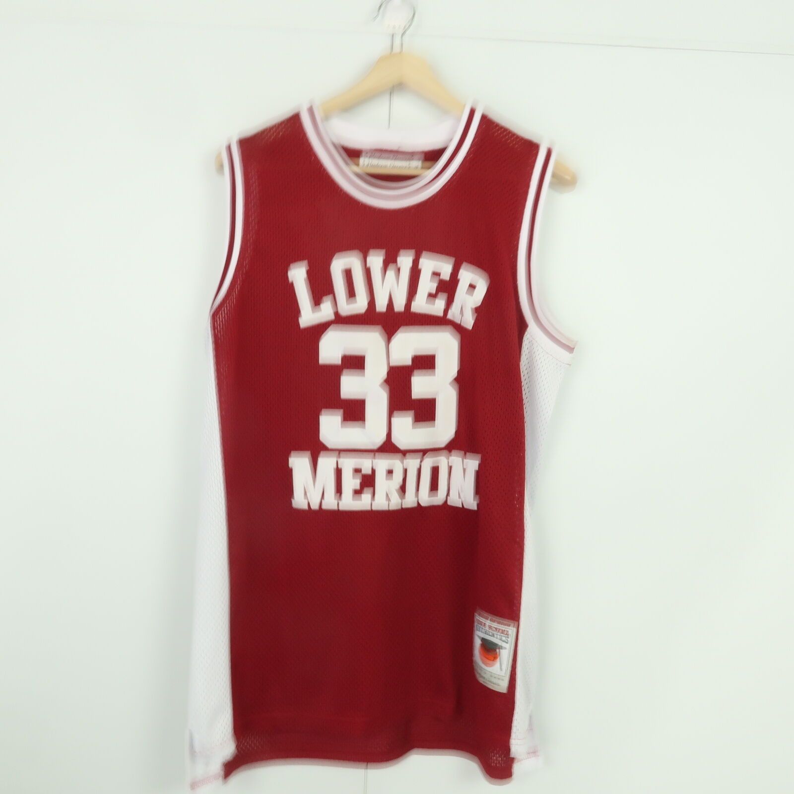 image of Vintage Headgear Classics Kobe Bryant Lower Merion High School Basketball Jersey Size XL in White