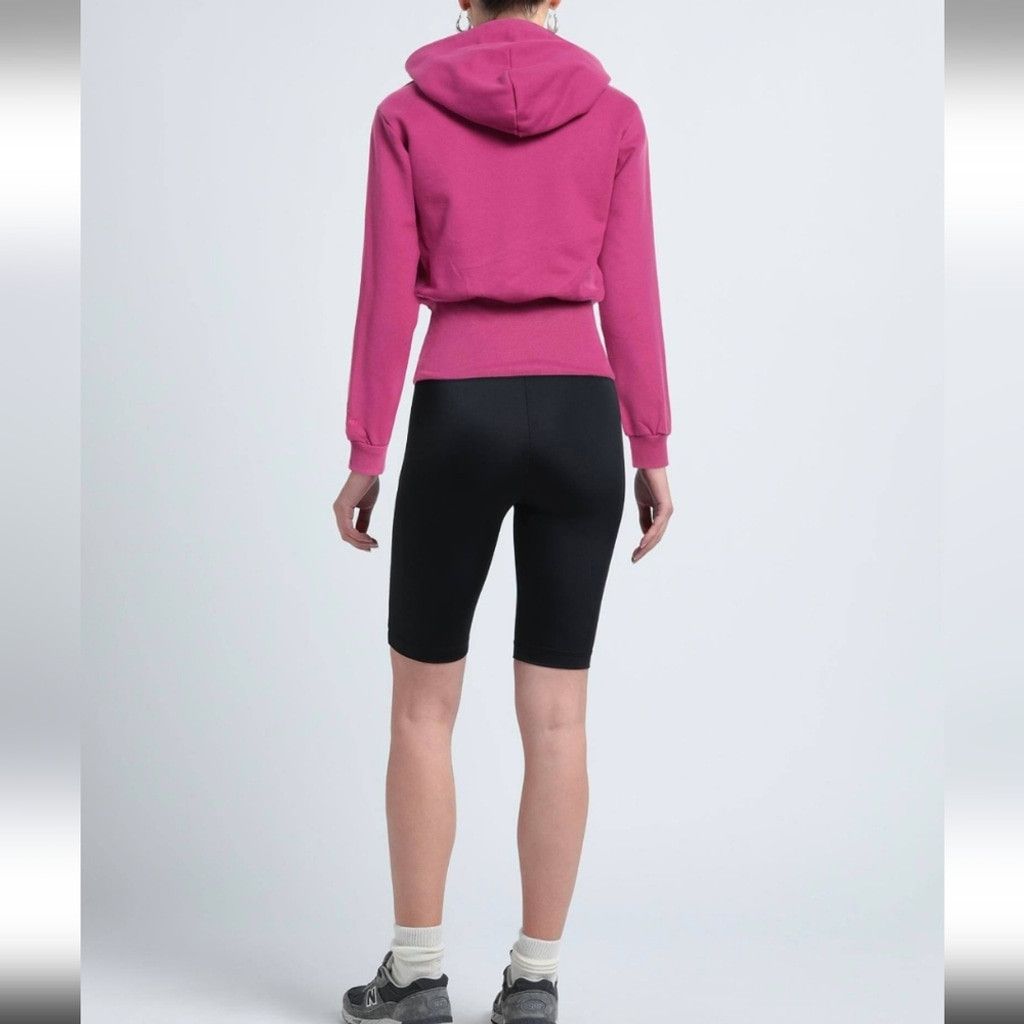 Balenciaga Balenciaga Pink Cropped Hoodie Sweatshirt Size XS / US 0-2 / IT 36-38 - 3 Thumbnail