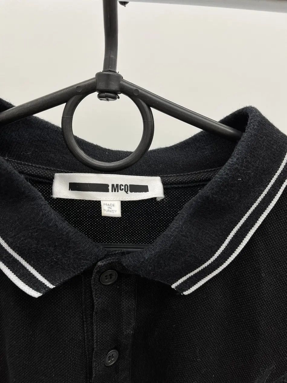 McQ Alexander McQueen MCQ by Alexander McQueen Black Swallow Logo Polo Shirt Size US XL / EU 56 / 4 - 2 Thumbnail