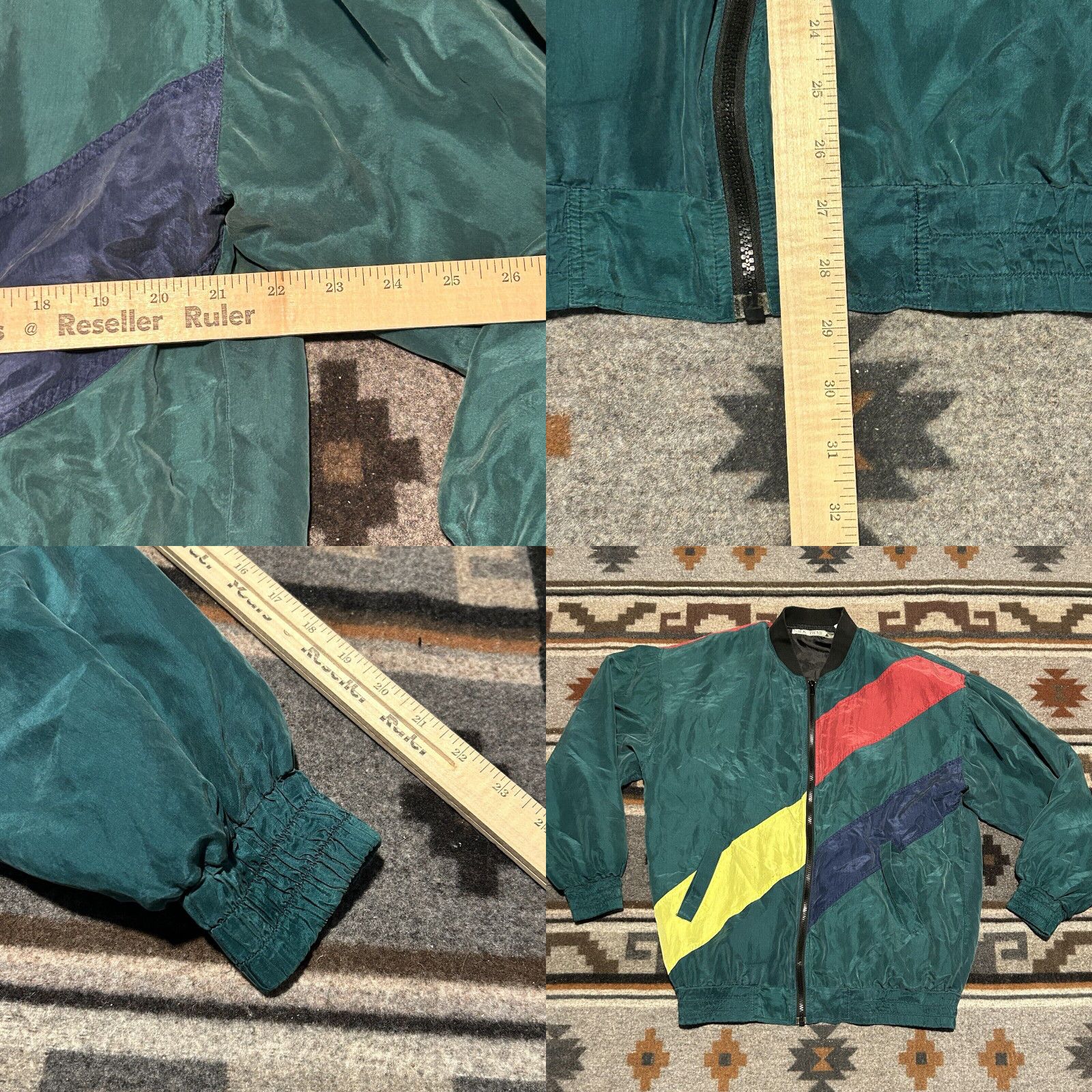 Vintage Vintage Robert Stock Silk Trail Color Block Men's Medium Jacket Lightweight B5 Size US M / EU 48-50 / 2 - 4 Preview