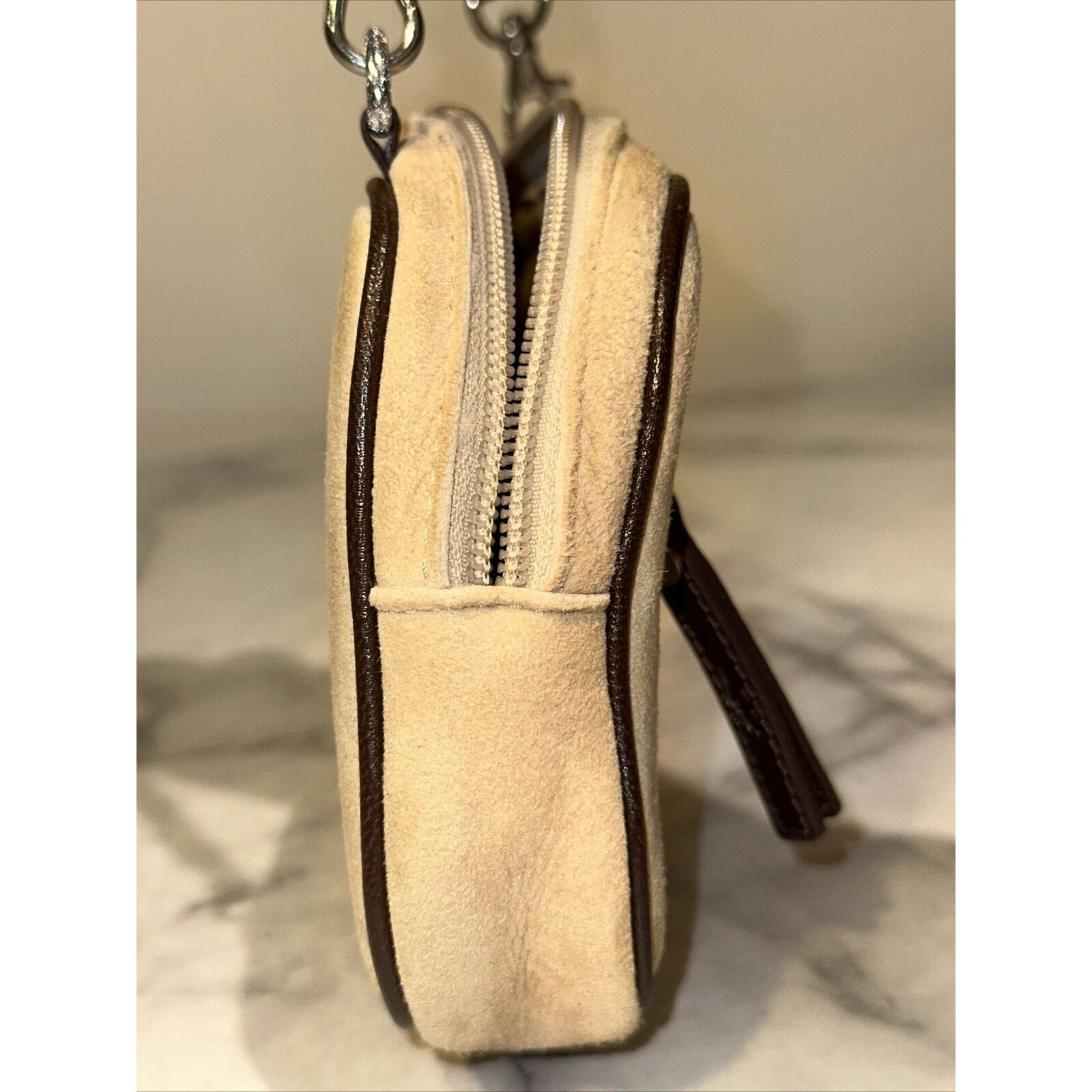 Gant Rugger Ugg MINI Handbag Shoulder Bag Purse 8" Suede Shearling Pouch Size ONE SIZE - 6 Thumbnail