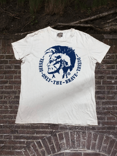Diesel Diesel big logo Y2K white T-shirt Vintage Size US XXL / EU 58 / 5 - 1 Thumbnail