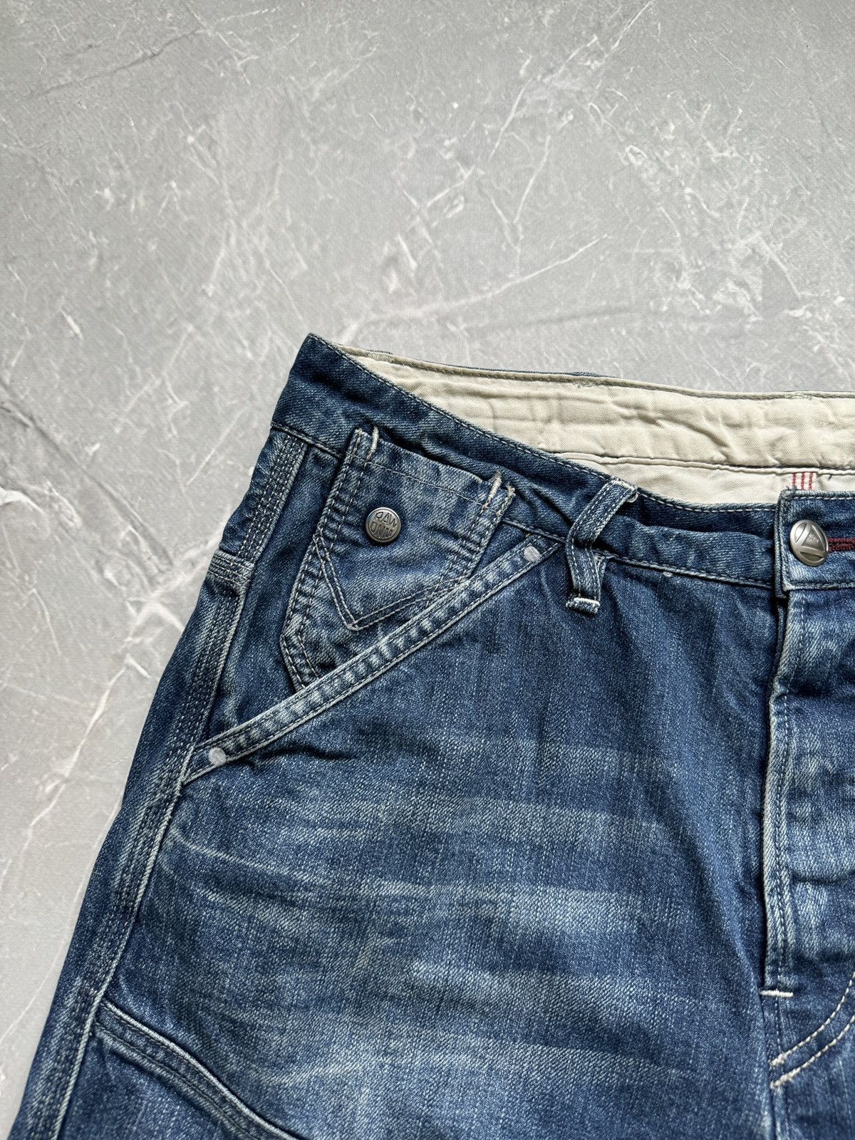 G-Star Vintage G-Star Raw Big Logo Back Buckle Denim Shorts Baggy Size US 34 / EU 50 - 5 Thumbnail