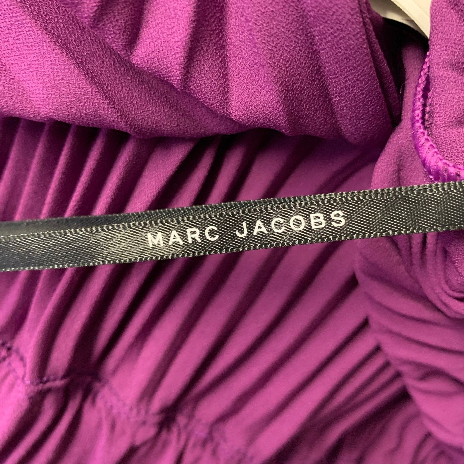 Marc Jacobs MARC JACOBS Size M Purple Polyester Pleated Skirt Size 32" / US 10 / IT 46 - 4 Thumbnail