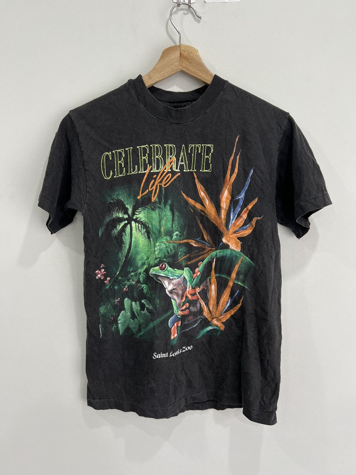 Vintage Vintage Frog Wildlife Tee Shirt Size US S / EU 44-46 / 1 - 1 Thumbnail