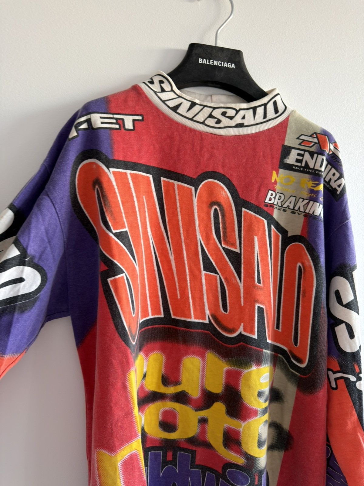 Honda *RARE* 90s VINTAGE JERSEY MOTOCROSS SINISALO AOP RARE Size US XL / EU 56 / 4 - 2 Thumbnail