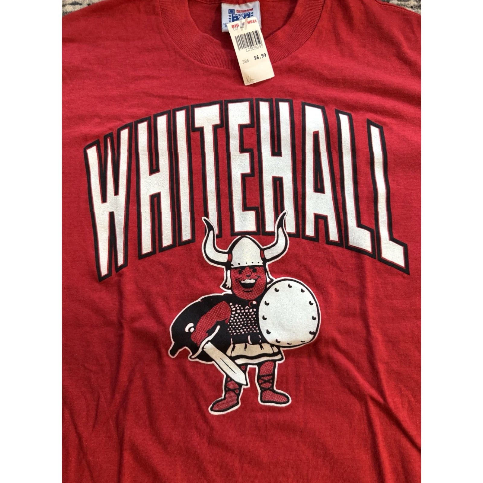 Vintage VINTAGE 90s Whitehall Vikings Shirt XL & Sweat Shorts XL Gym Set Michigan USA Size US XL / EU 56 / 4 - 3 Thumbnail