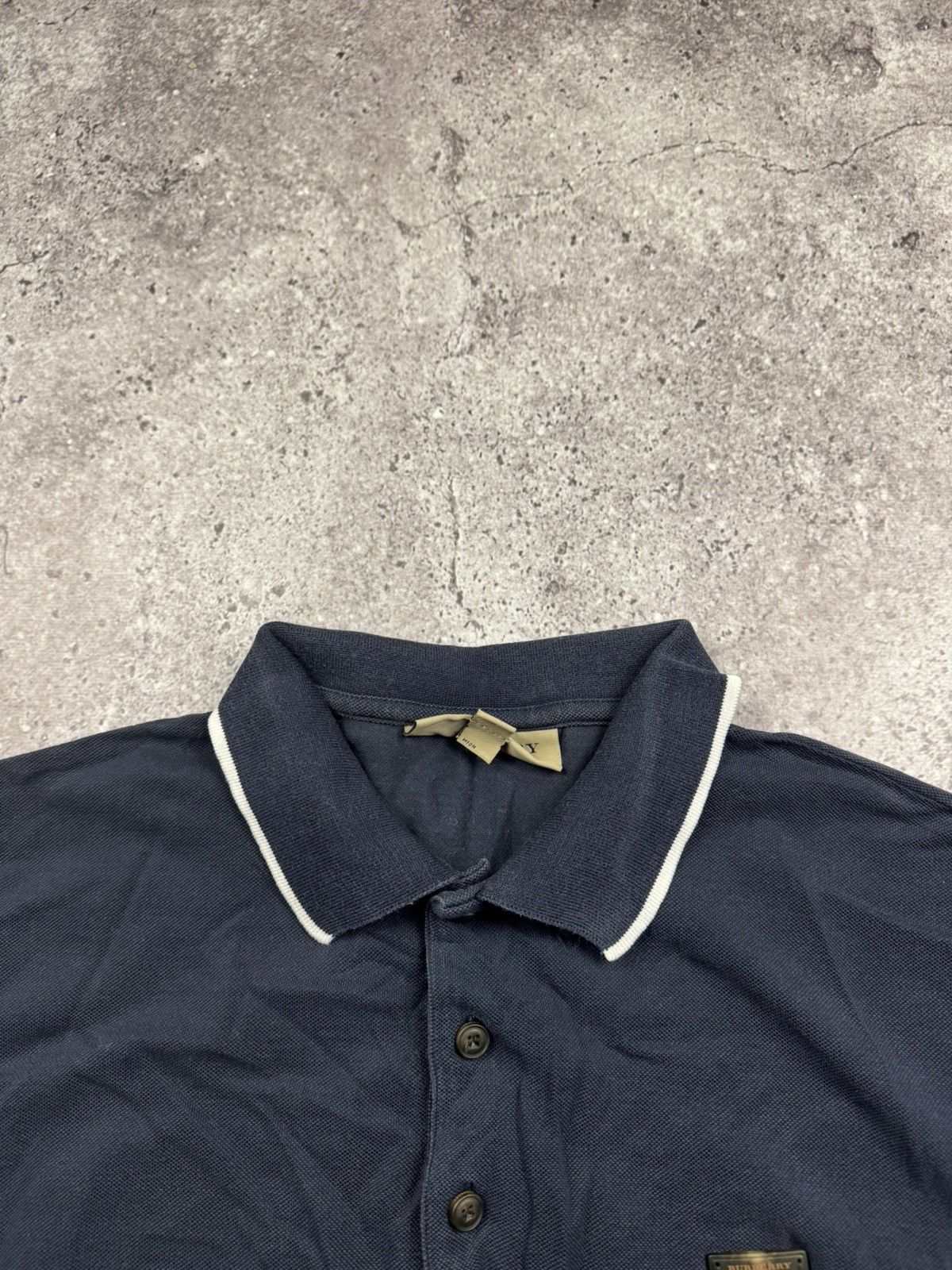 Burberry Vintage Burberry Y2K Faded Polo Tee Size US M / EU 48-50 / 2 - 3 Thumbnail