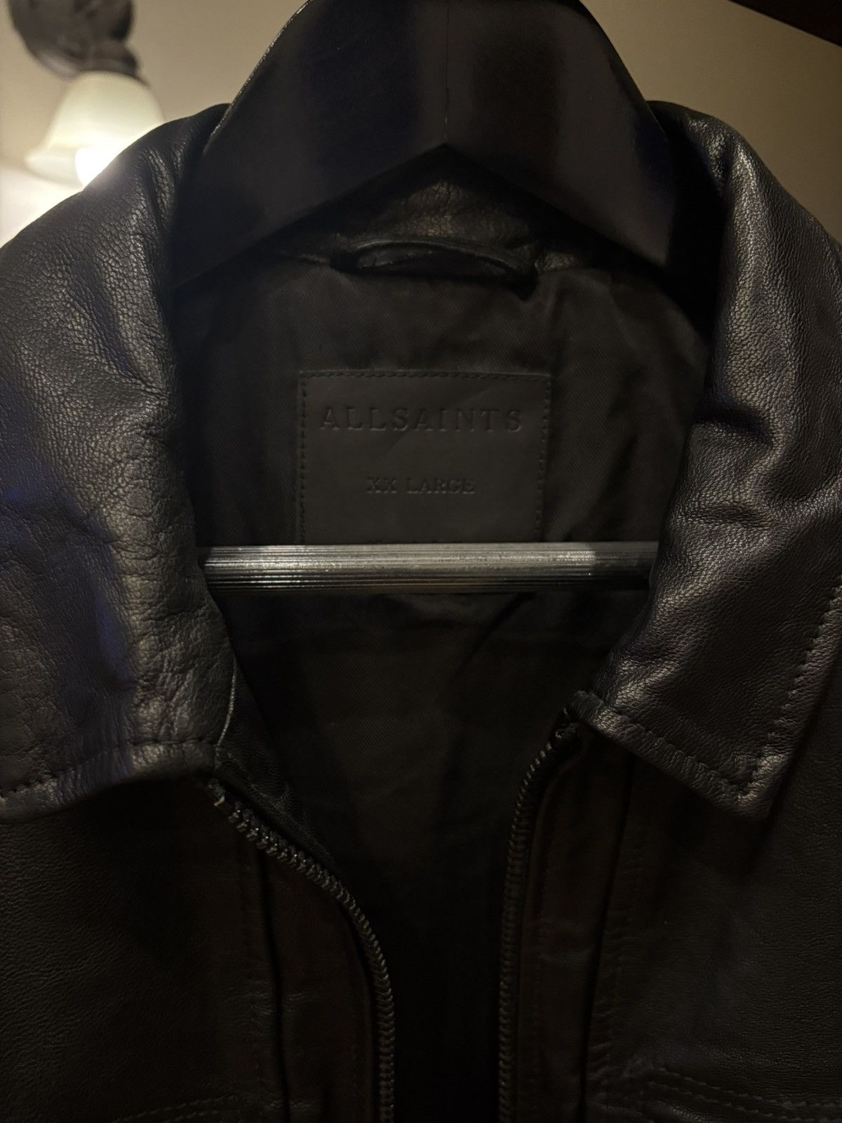 Allsaints Allsaints Lark Leather Jacket Size XXL Size US XXL / EU 58 / 5 - 3 Thumbnail