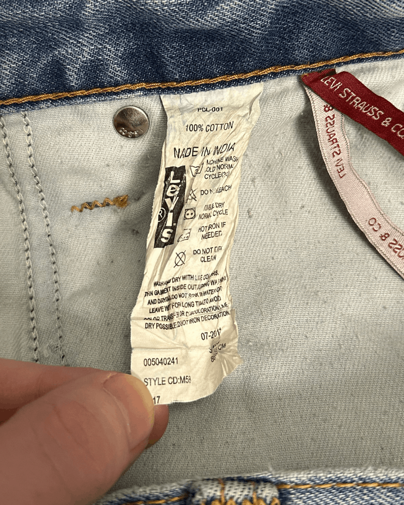 Levi's Vintage Levi's 504 Men's Blue Denim Jeans - Size 33x27 Size US 33 - 10 Thumbnail