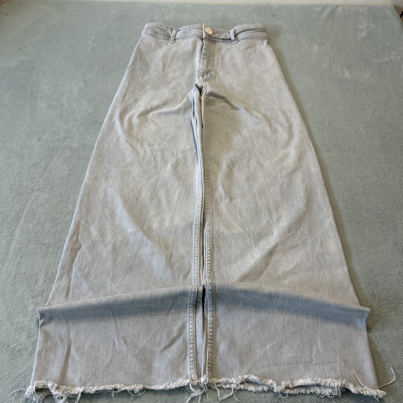 Zara Beyond Baggy Jeans Womens 6 28x29 Zara Hamilton Raw Hem Bagi Size 28" / US 6 / IT 42 - 2 Thumbnail