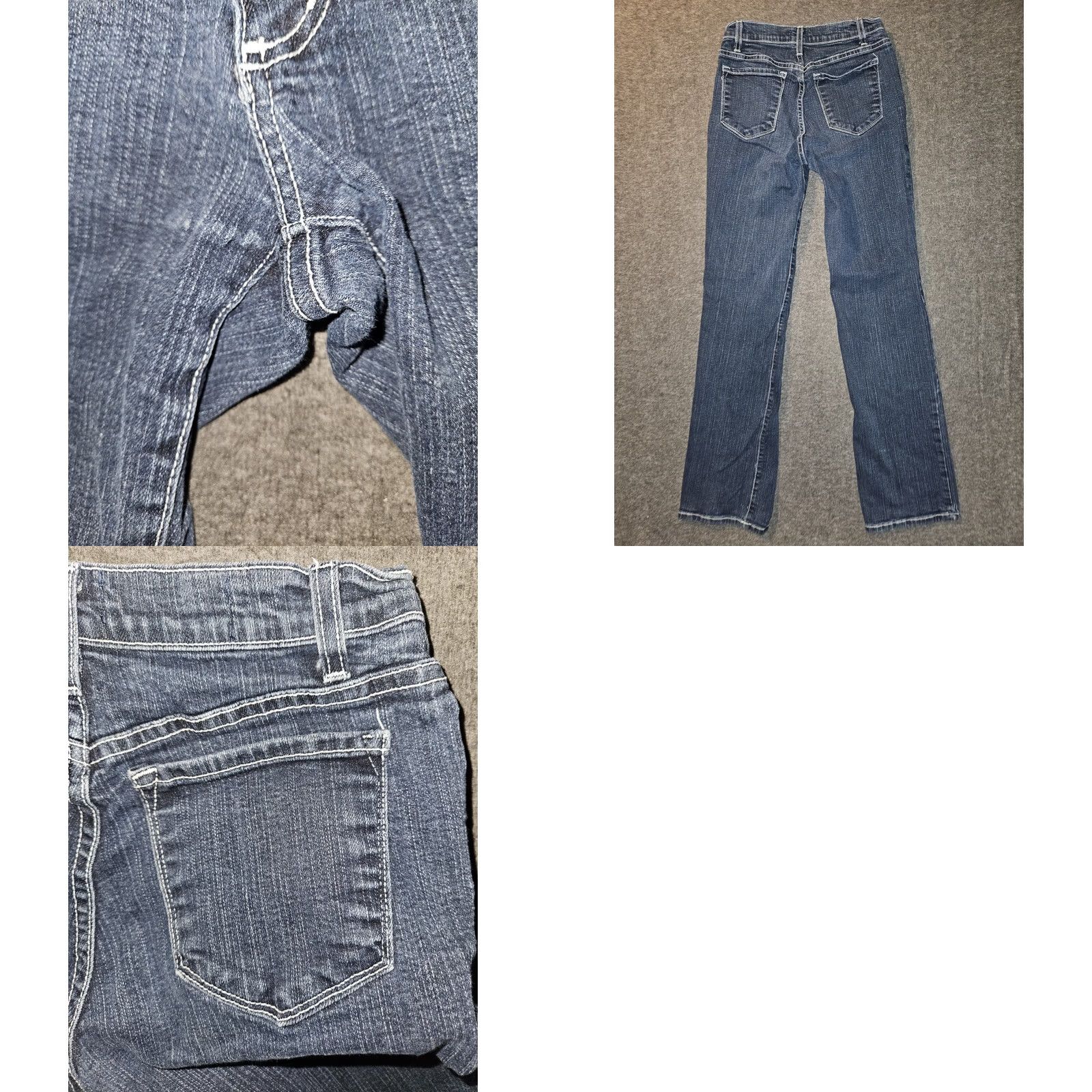 NYDJ NYDJ Tummy Tuck Straight Jeans Women's 4 Blue Mid Rise Stretch Preppy City USA Size 27" / US 4 / IT 40 - 8 Thumbnail