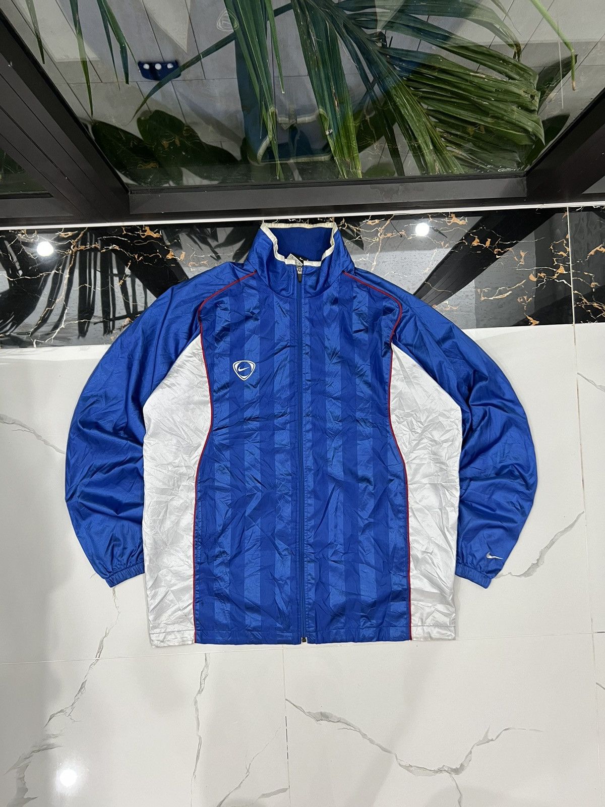 90's NIKE TEAM RARE Y2K TRACK JACKET MULTISWOOSH LOGO